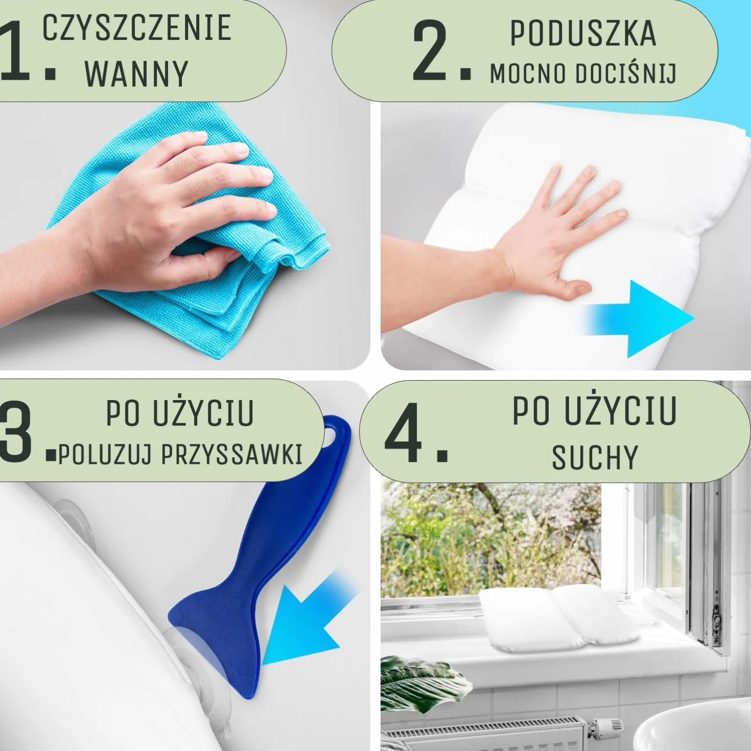 SilverRack Poduszka do wanny [biała] – prezenty dla kobiet i mężczyzn na Boże Narodzenie – poduszka pod kark do wanny – fajny zestaw upominkowy pomysły na kąpiel