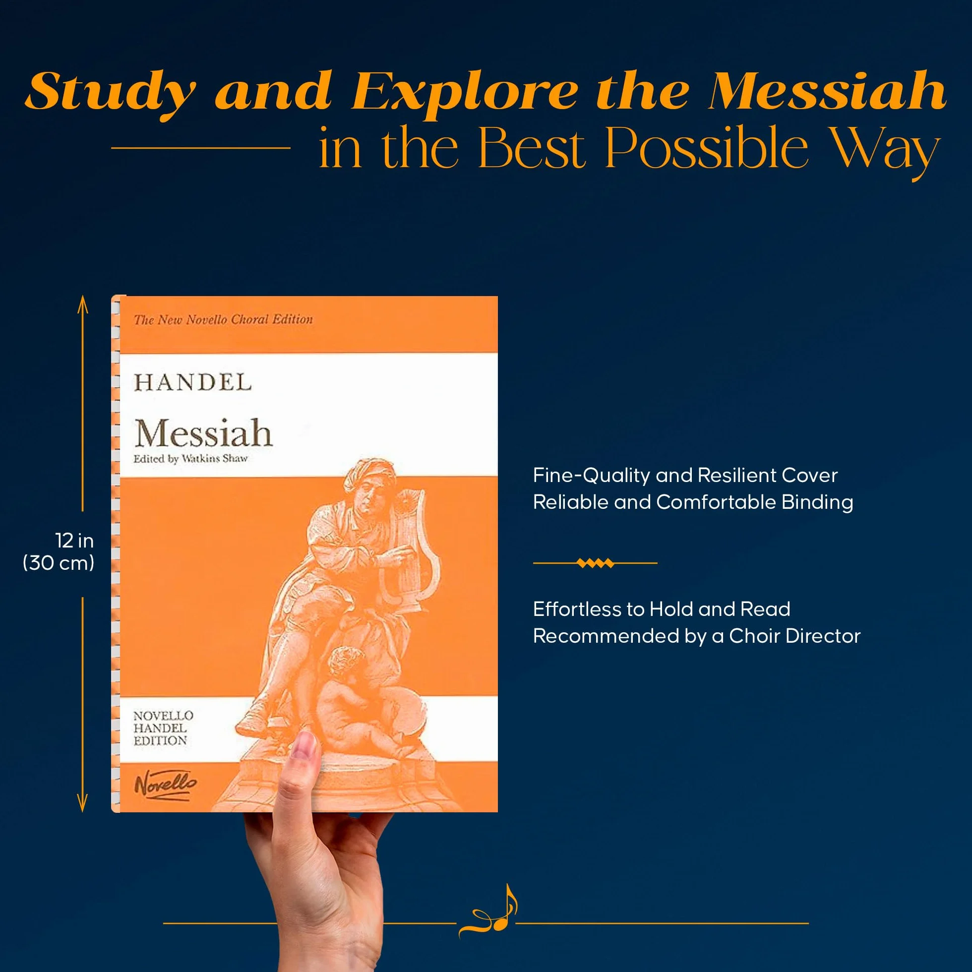 Georg friedrich handel: messiah (watkins shaw) - paperback edition vocal score chant