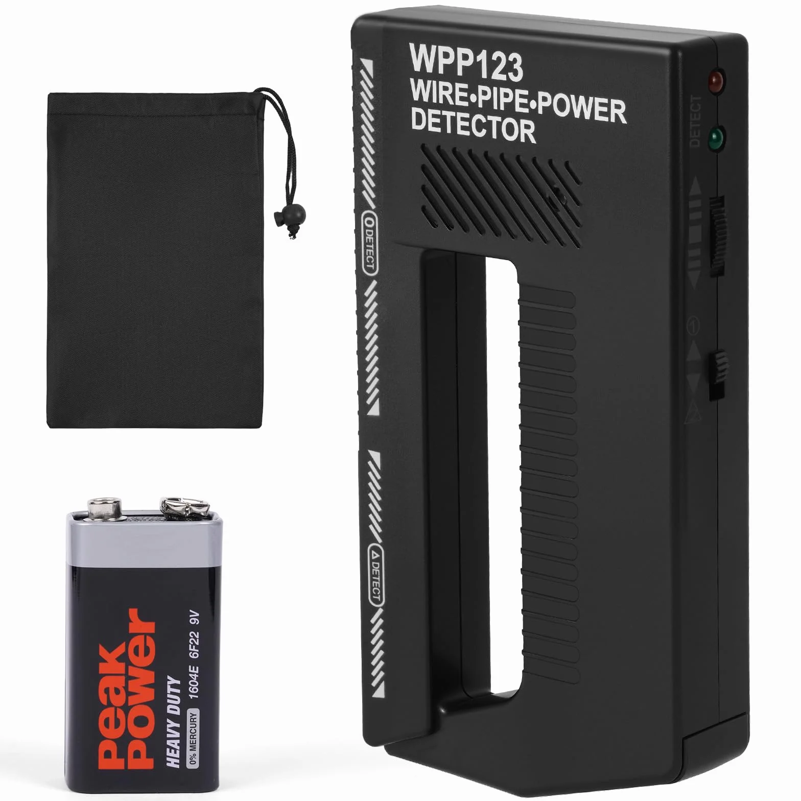 Flintronic Skaner ścienny, 3 w 1, elektroniczny wykrywacz kołków z alarmem audio, detektory czujników kołków, regulowany wykrywacz przewodów do ścian, metalu, drewna, przewodu AC, wykrywania rur