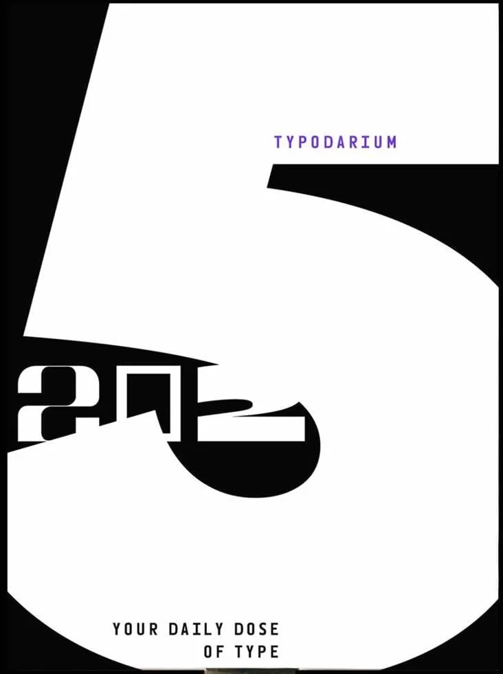 Typodarium 2025 /anglais/allemand: A 365 Day Type Calendar