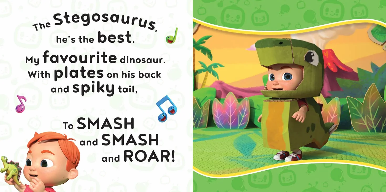 CoComelon Sing-Song: Dinosaur Song: Roar like a dinosaur with this popular song in a cute illustrated board book for children aged 1, 2, 3 and 4 years