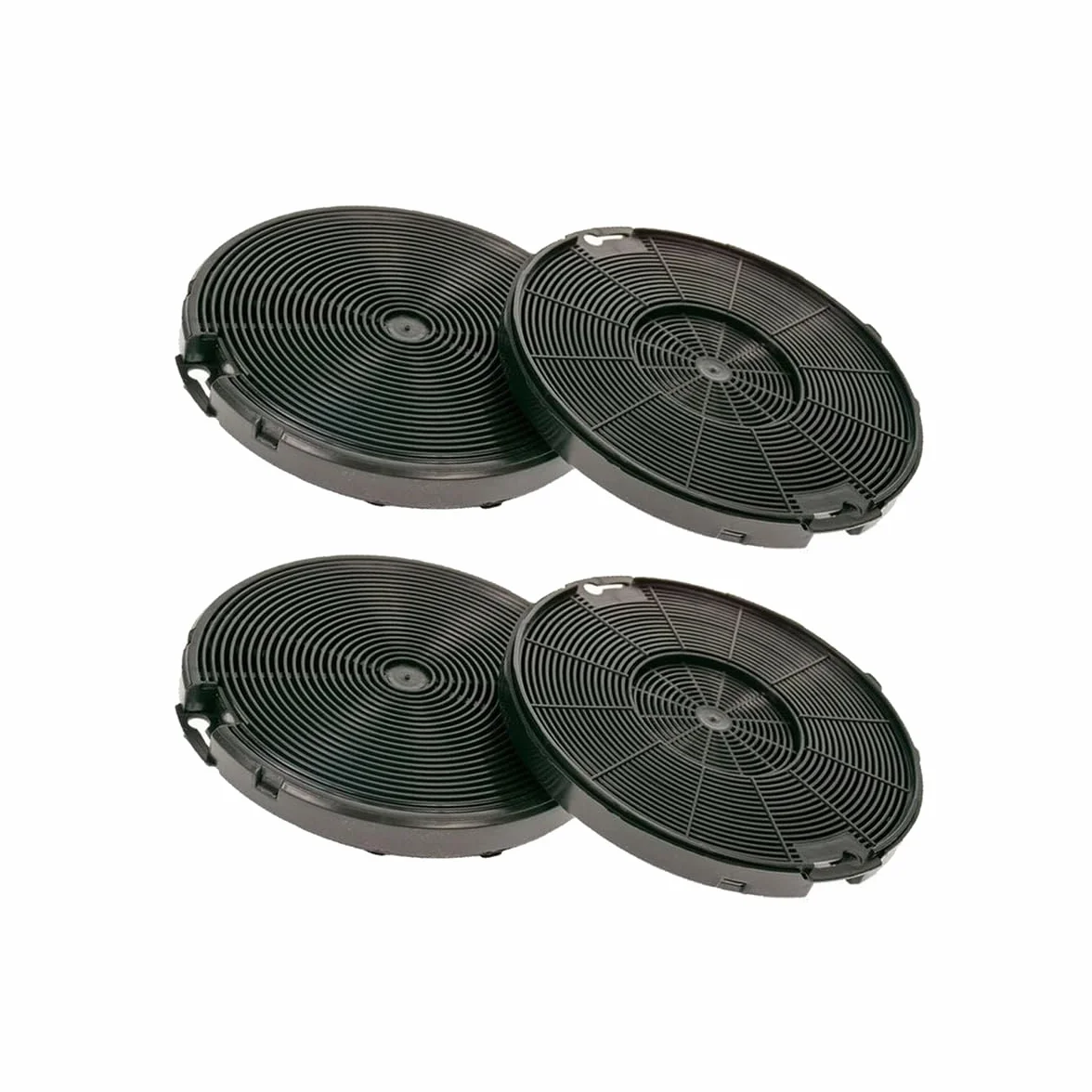 4 x filtr z węglem aktywnym pasujący do EFF75 AEG Electrolux 4055093712 Faber 112.0067.944 112.0254.245 Franke 112.0067.942 NYTTIG FIL400 do okapów kuchennych