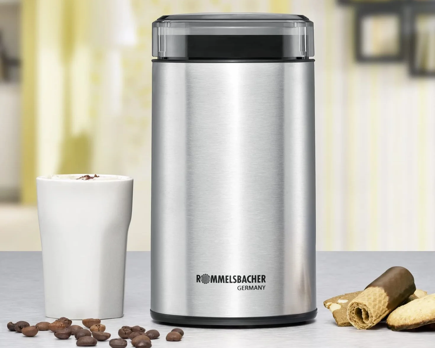 Rommelsbacher Ekm 100 Młynek Do Kawy 200 W Stal Nierdzewna 70 G Srebrny