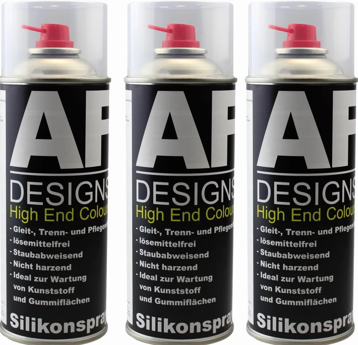 Alex Flittner Designs Smar silikonowy w sprayu, 3 x 400 ml, środek smarujący, tworzywo sztuczne, pielęgnacja gumy