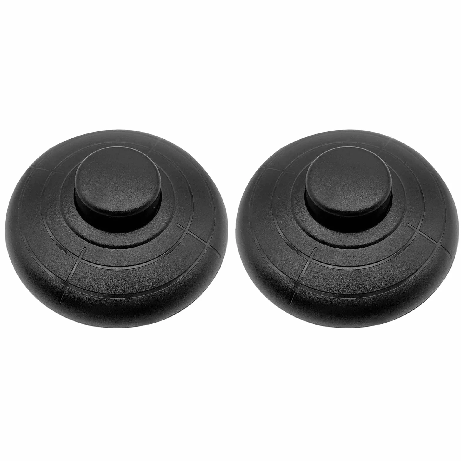 2 sztuki przełącznika nożnego o średnicy 70 mm plastikowy przełącznik pedału 250 V/2 A czarny przełącznik Torpedo dla dzieci lampy kuchenne lub inne lampy (czarny)