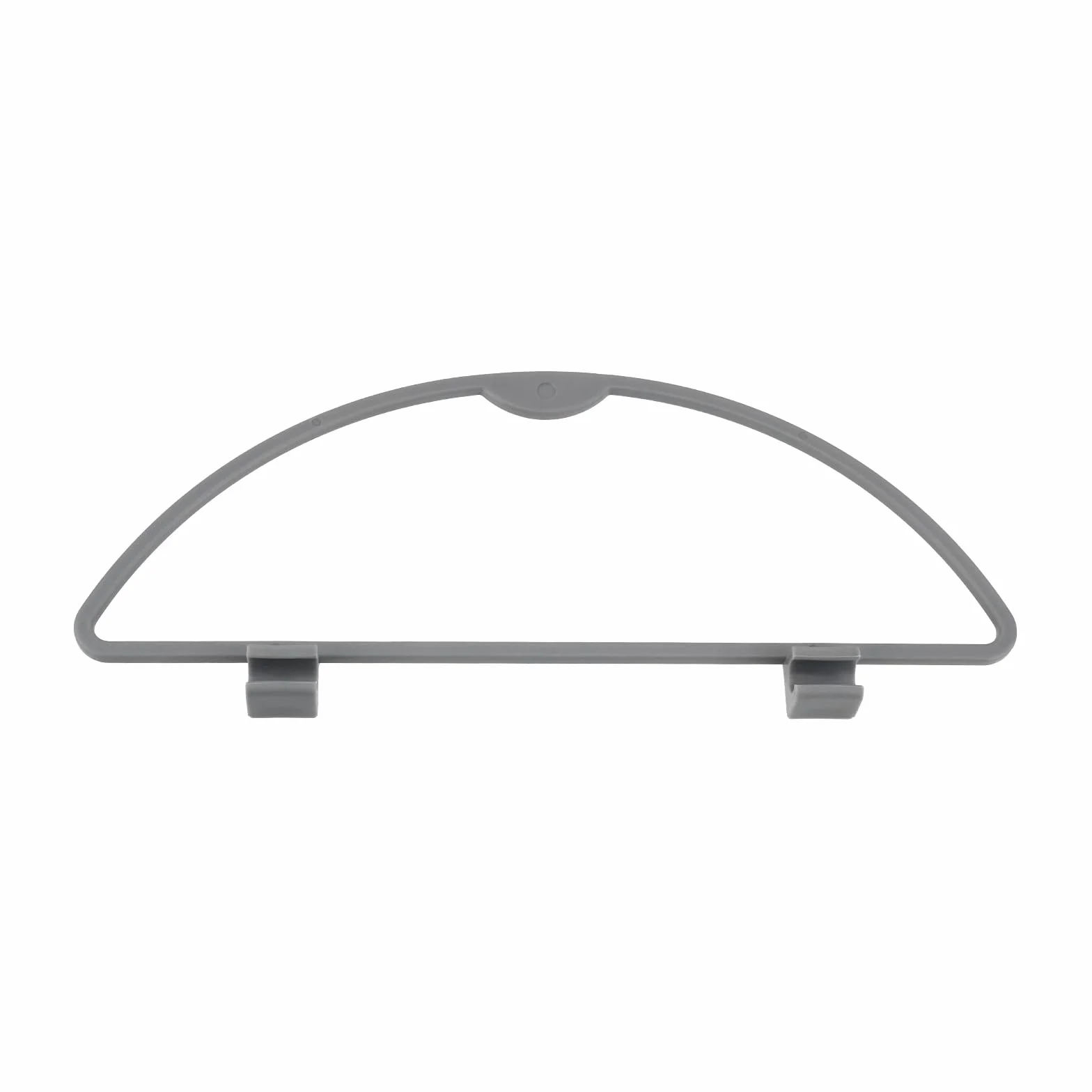 1 x zamiennik pierścienia w kształcie litery D, kompatybilny z pojemnikami Hartal w starym stylu, 38 mm x 10 mm, wieszak na śmieci do przyczep kempingowych, kamperów i łodzi, szary plastik