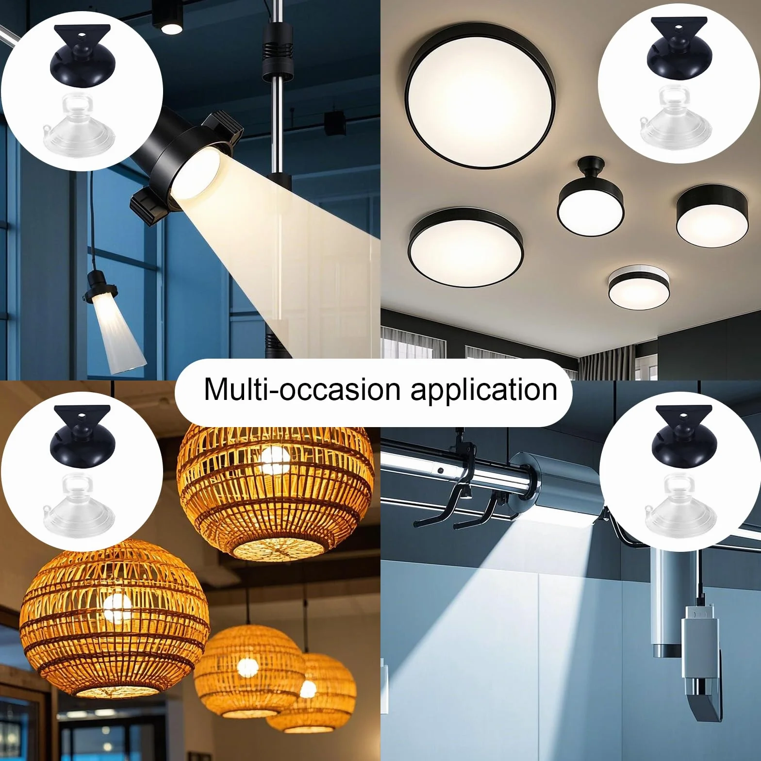 BOXOB 12szt Narzędzie Usuwania Przyssawek Żarówek, 2 Rozmiary Narzędzie Usuwania Bulbs do Żarówek GU10 MR16 Zmieniacz Bulbs do Halogenowych Mini Lamp Szynowych Okap