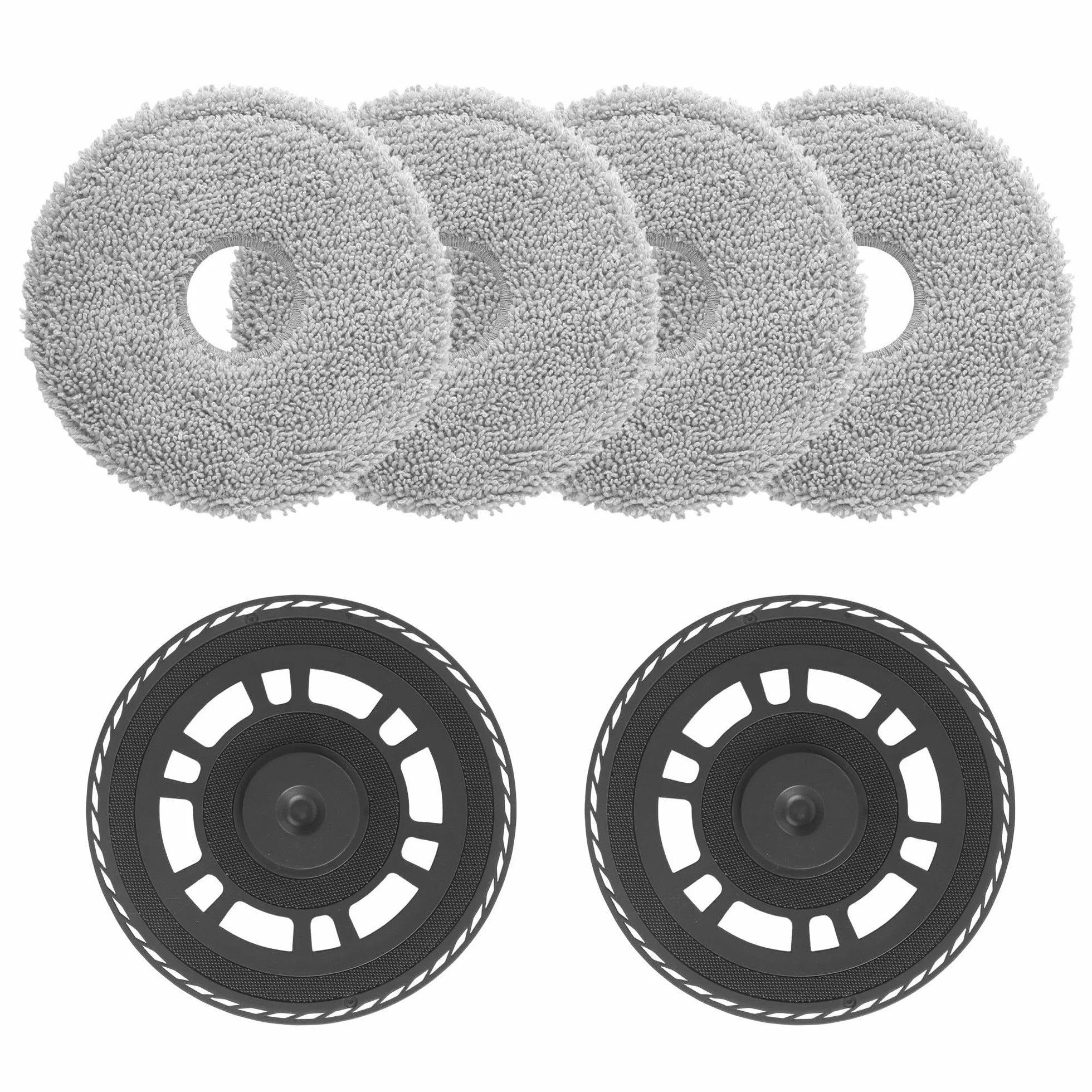 4 mopy z 2 płytami do wycierania, akcesoria do Dreame L20 Ultra/ L10s Ultra Gen2 / L10s Pro Ultra Heat/ X40 Ultra/ X40 Master/ L40 Ultra/ X30 Ultra, zęści zamienne do odkurzacza robota