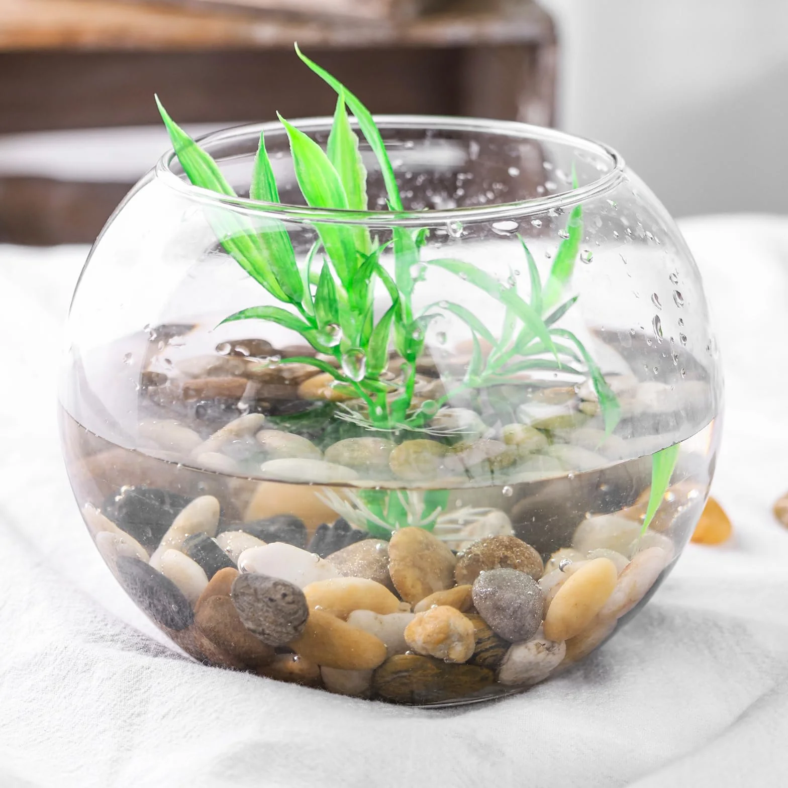 HAKACC 450g Kamienie rzeczne, polerowane kamienie żwirowe do majsterkowania, małe kamienie dekoracyjne do wazonów, roślin, ogrodu, zieleni, sukulentów