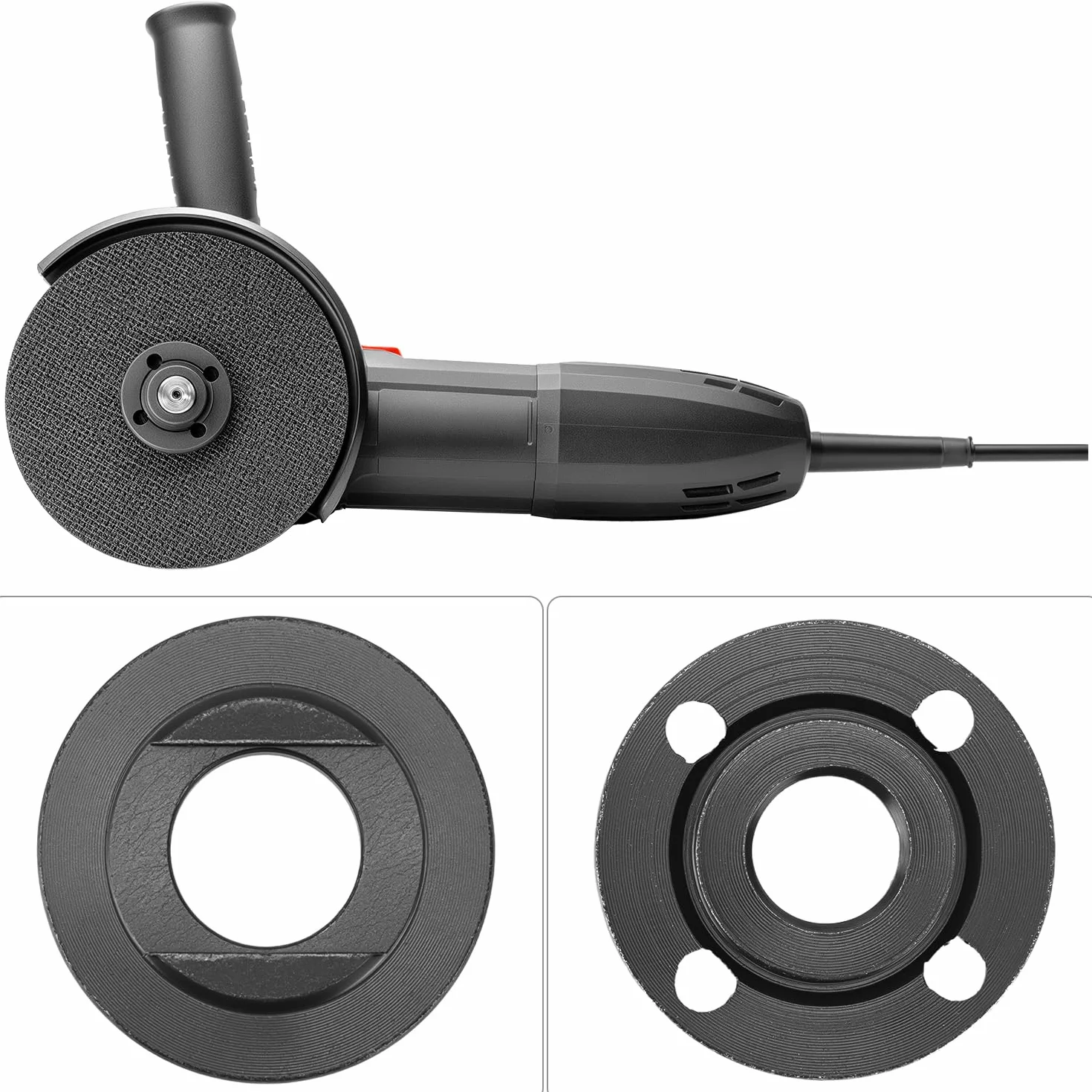 QWORK® Szlifierka kątowa zestaw kluczy kołnierzowych i kołnierzowych do uniwersalnej szlifierki kątowej 125 mm
