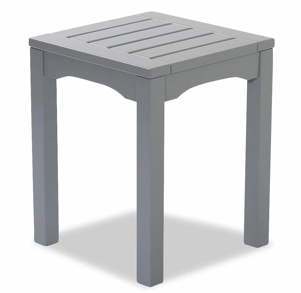 Original Dream-Chairs since 2007 Stolik boczny „Comfort” de luxe w kolorze szarym, mały stolik do ogrodu, na balkon, stolik boczny na jedzenie i napoje