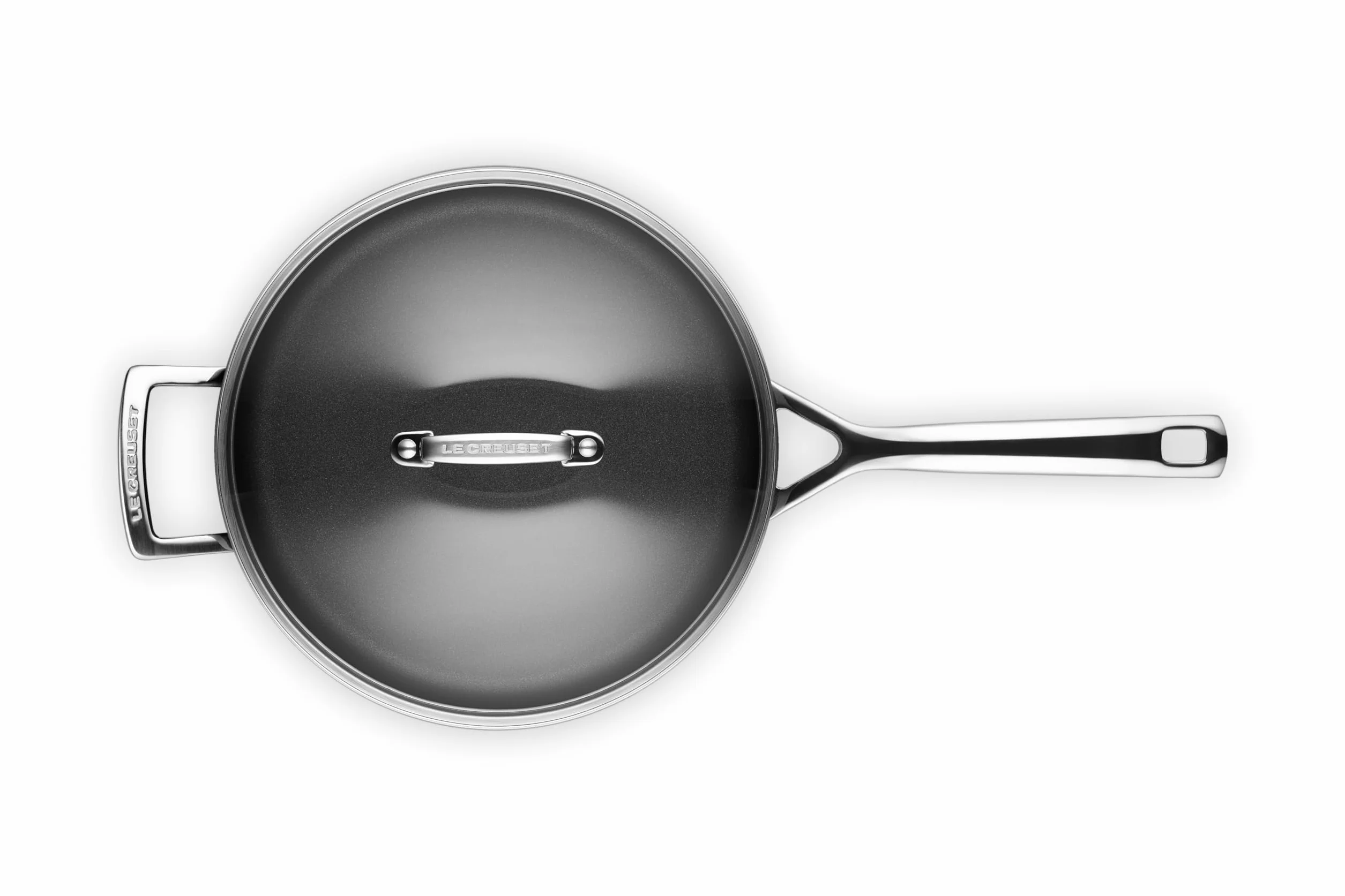 Le Creuset 51110260010302 TNS 26 x 7,8 cm patelnia do smażenia ze szklaną pokrywką, aluminium