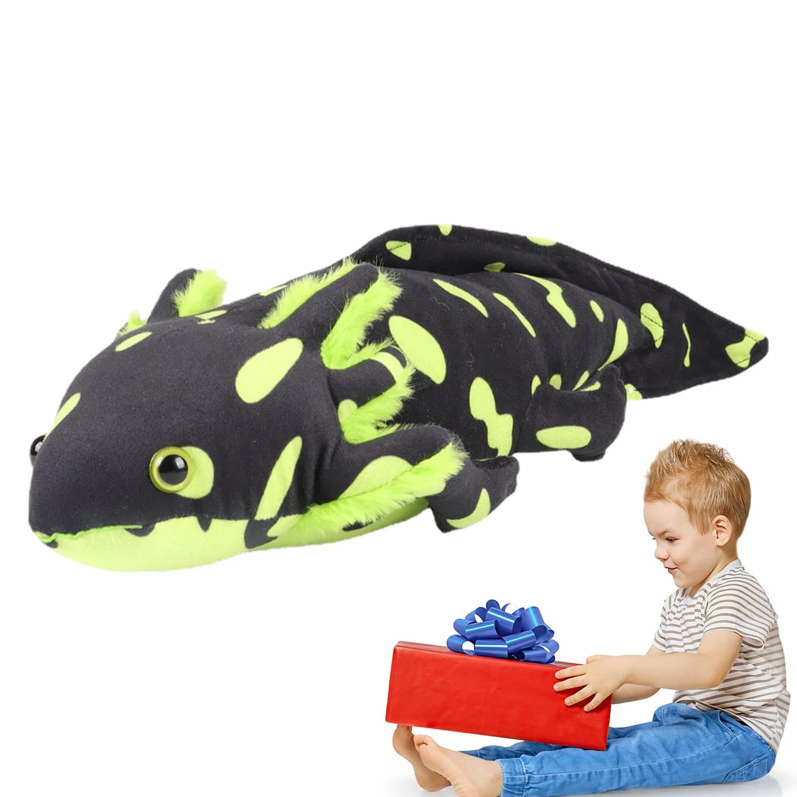 Aksolotl Pluszowy,Mi?kkie Pluszowe ?liczne Pluszaki Axolotl | Puszyste pluszowe zabawki, sze?ciok?tna poduszka ze zwierz?ciem na dzie? dziecka, urodziny, prezent ?wi?teczny Baok