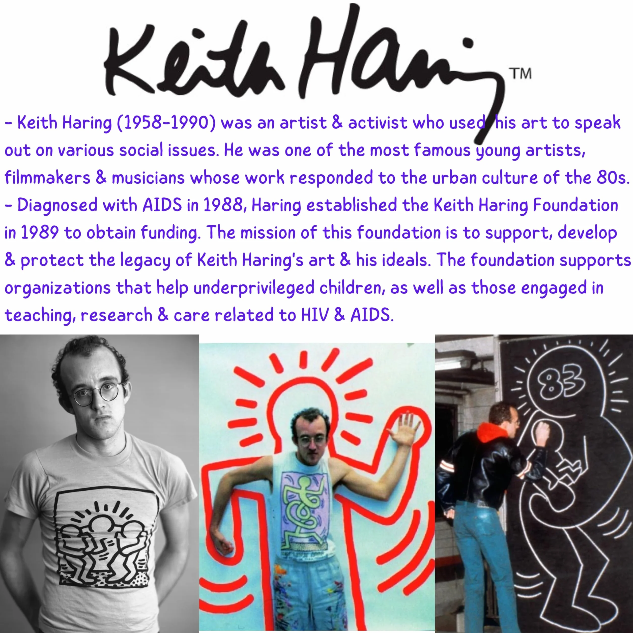 Vilac 9294 Keith Haring krzesło, żółte