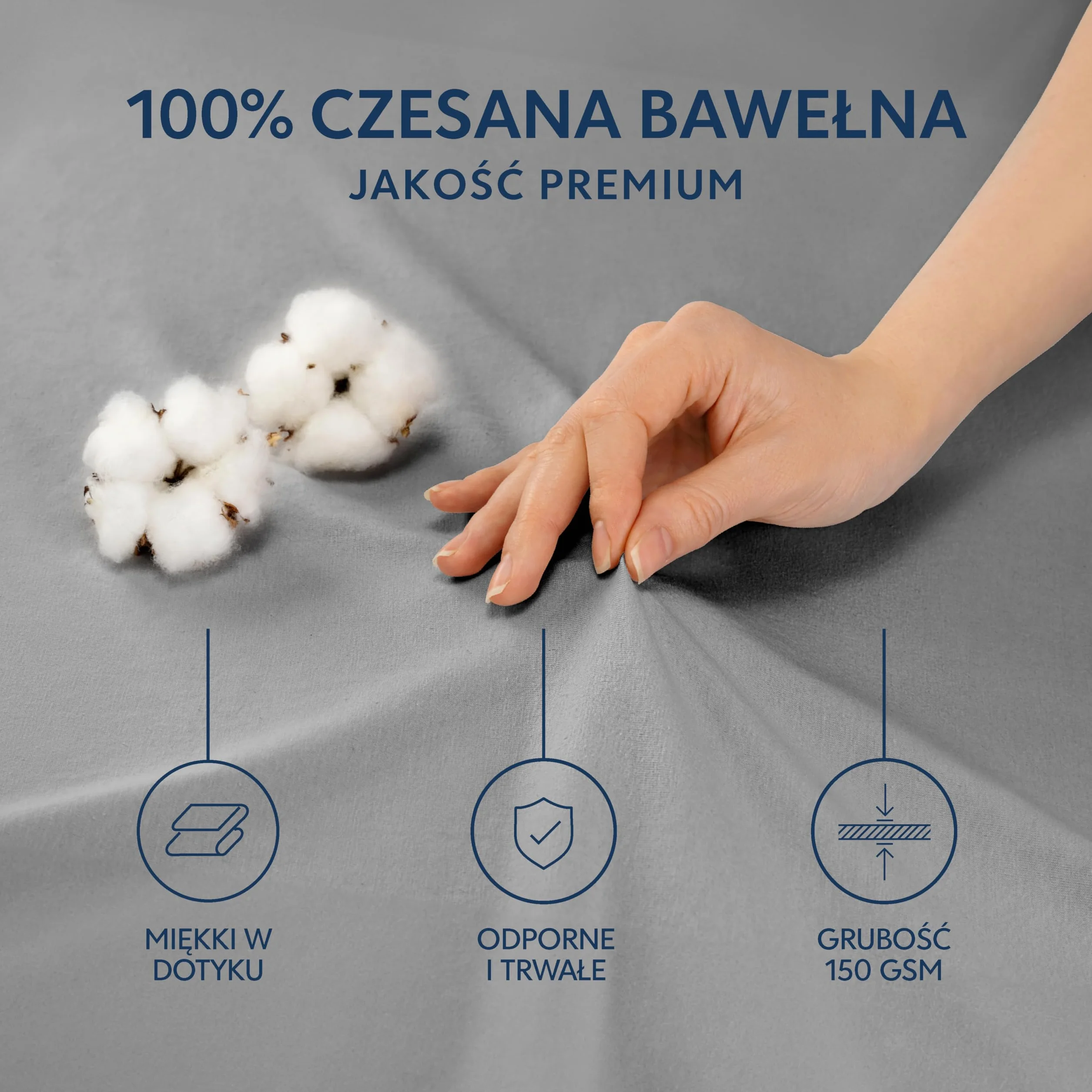 Prześcieradło Dreamzie 160x200 cm, 100% bawełna Premium Jersey, wysokość materaca do 27 cm, hipoalergiczne, Oeko-Tex, antracyt