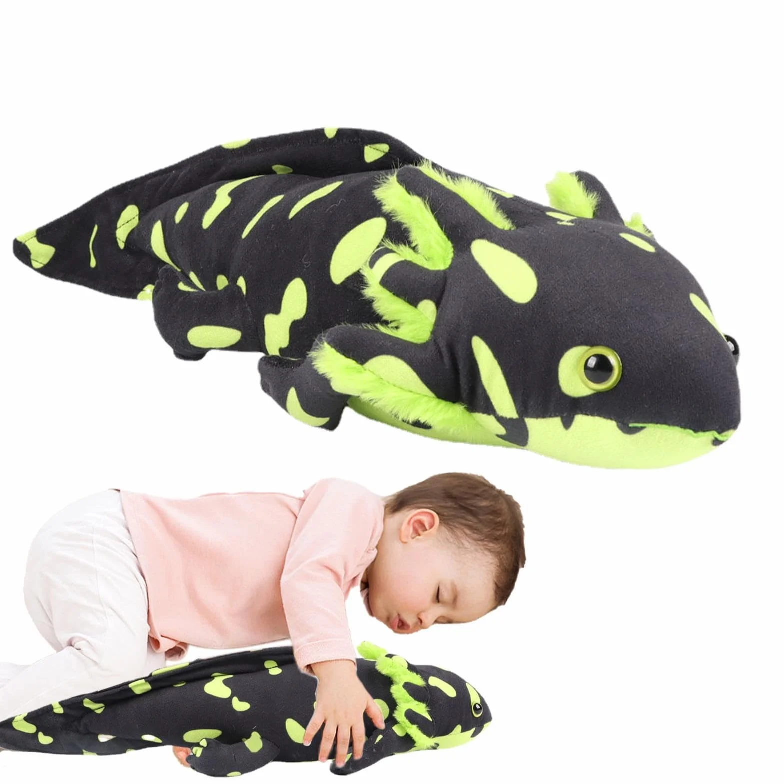 Aksolotl Pluszowy,Mi?kkie Pluszowe ?liczne Pluszaki Axolotl | Puszyste pluszowe zabawki, sze?ciok?tna poduszka ze zwierz?ciem na dzie? dziecka, urodziny, prezent ?wi?teczny Baok