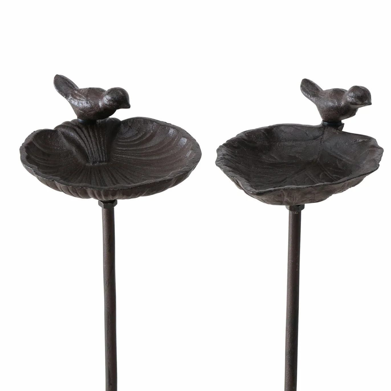 Boltze Karla poidło dla ptaków, 1 sztuka, 2-krotnie sortowane, 20 cm x 14 cm x 98 cm, żeliwo, odporne na rdzę, do karmienia ptaków, drążek ogrodowy