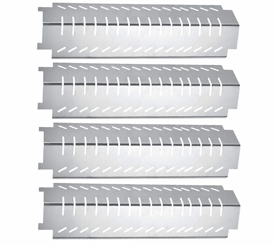 94011 (4-pak) części zamienne do grilla gazowego ze stali nierdzewnej płyty grzewcze grill gazowy osłony termiczne namiot dyfuzor do Charbroil, Costco, Centro, termos i inne modele grilla