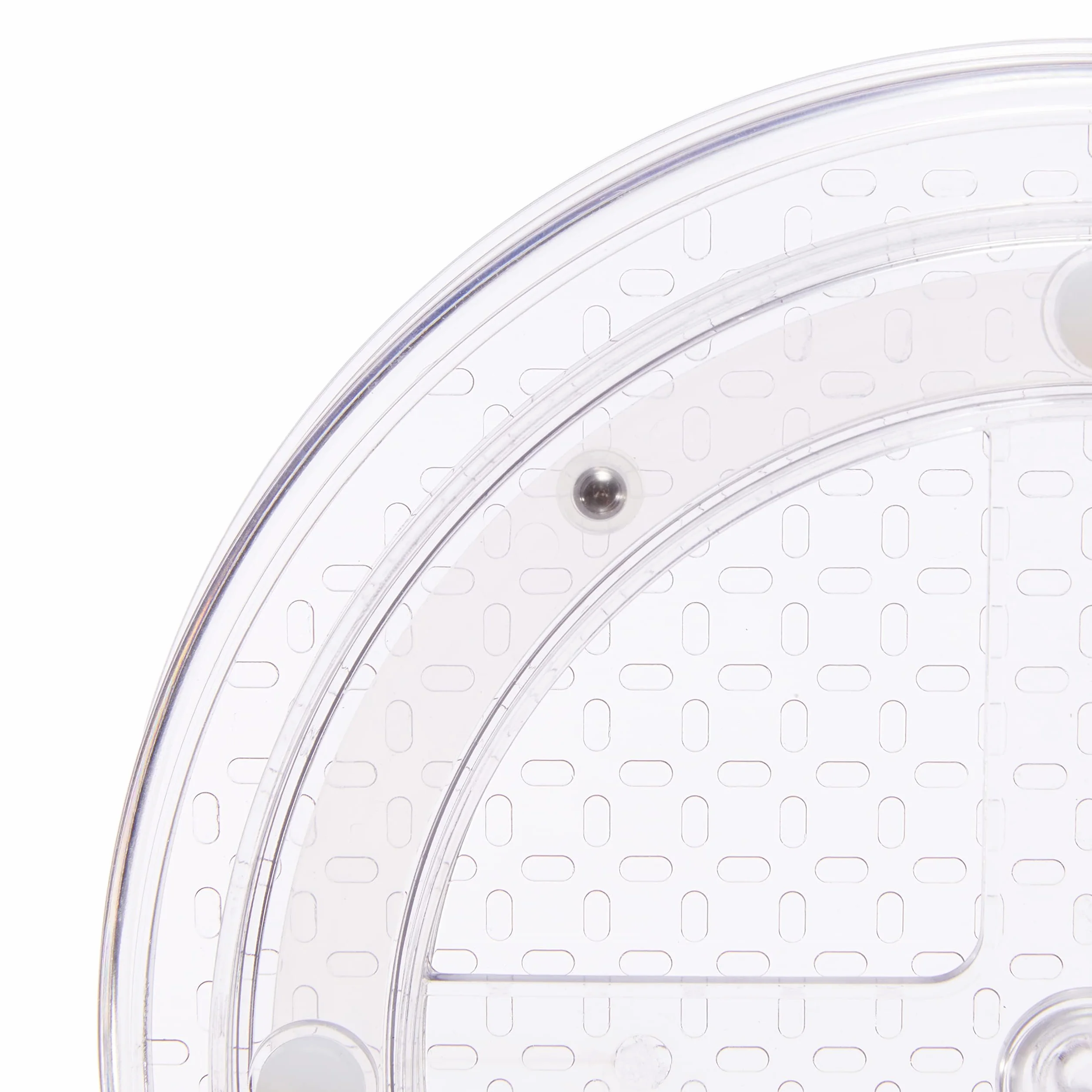 Amazon Basics obrotowa półka 2-poziomowy organizer przezroczysty 22,9 cm