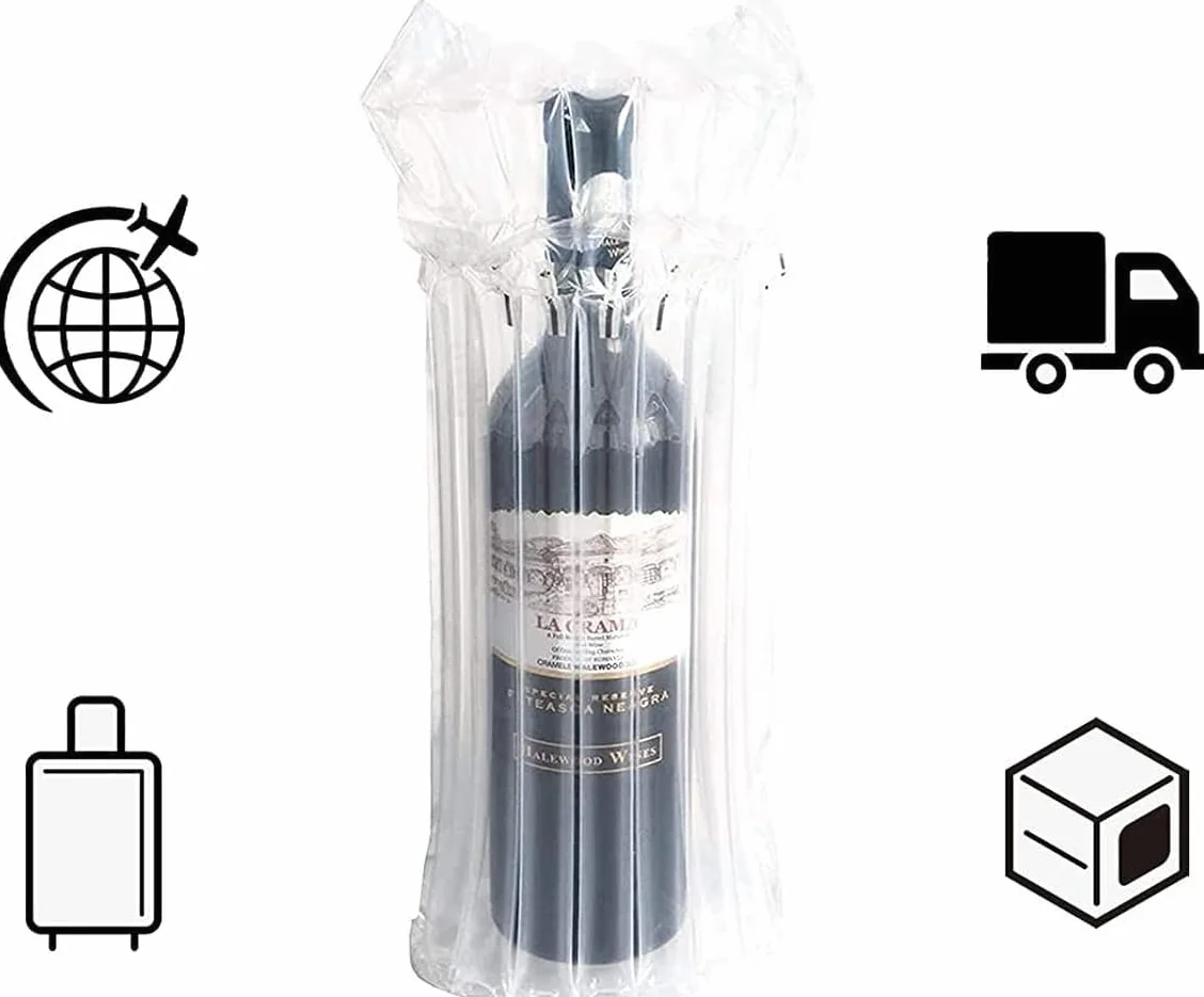 Bubble Wrap opakowanie na butelkę wina, poduszka powietrzna do transportu, 10 sztuk