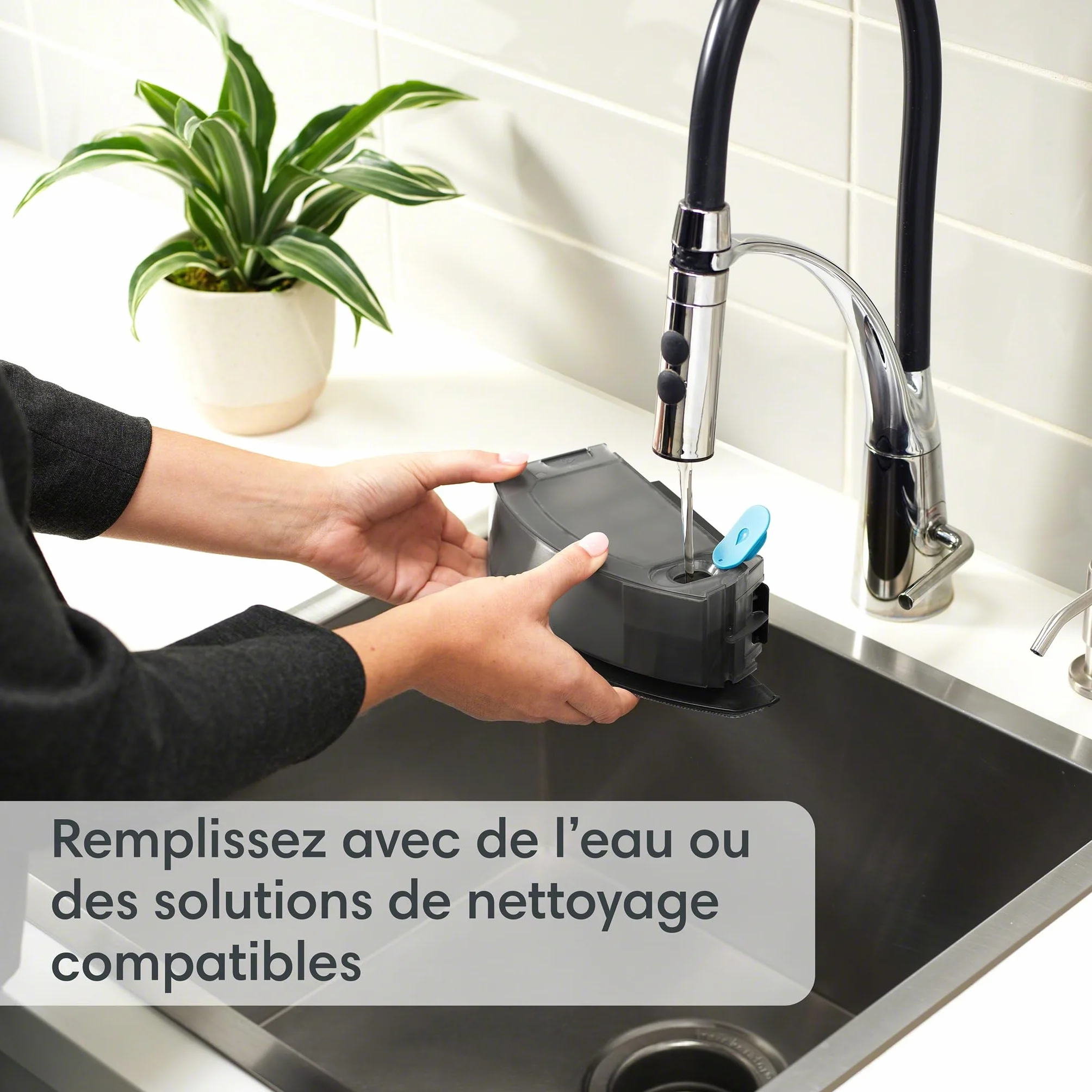 iRobot Roomba Combo j5+ (j5576) Robot odkurzający z łącznością Wi-Fi z funkcją automatycznego usuwania brudu i zasysaniem podnoszącym oraz 2 gumowymi szczotkami głównymi do wszystkich powierzchni