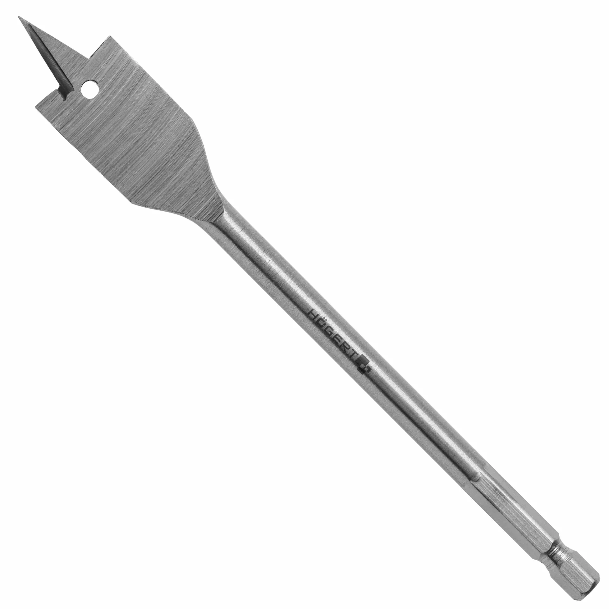 HÖGERT TECHNIK Wiertło płaskie do drewna 13 x 152 mm – wiertło wężowe z końcówką centrującą – trzpień sześciokątny – do drewna, płyt wiórowych, MDF i materiałów drewnopochodnych