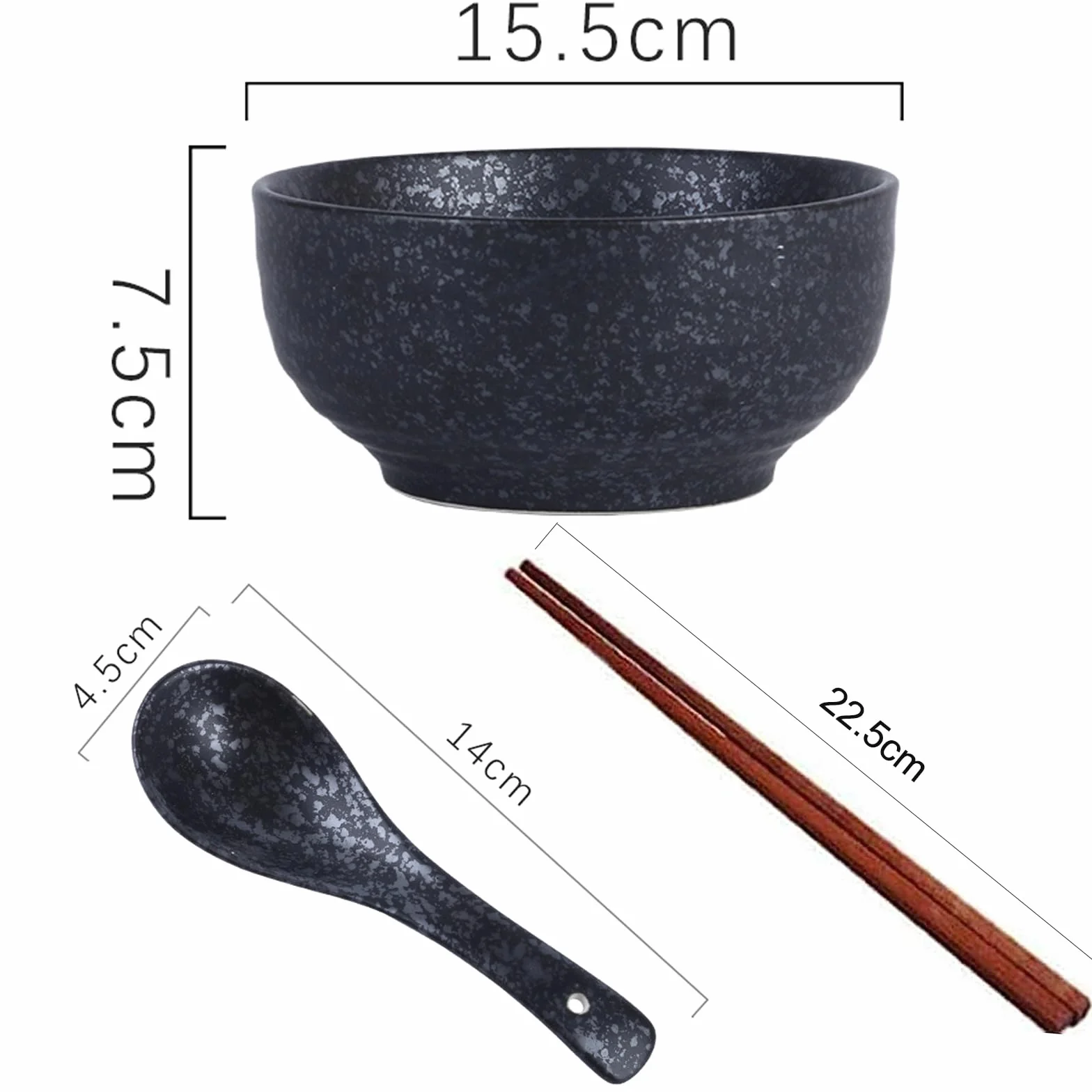 Ramen Bowls, zestaw misek ramen z łyżeczką pałeczek, japońska miska ramen z ceramiki, miski na zupę, salaterki