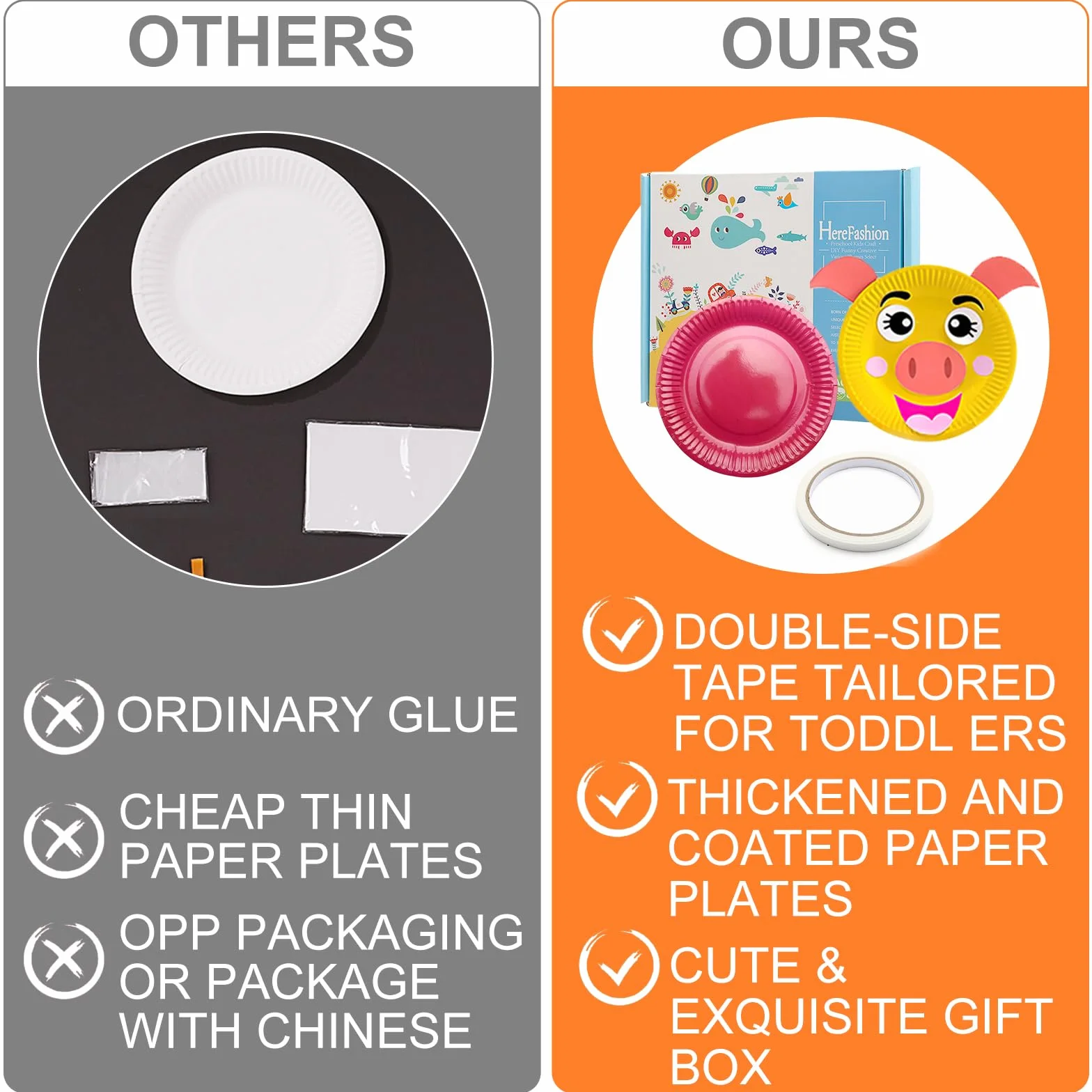 WOKICOR 10 sztuk papierowych talerzy, zestaw do majsterkowania dla dzieci, scrapbooking na urodziny dziecka, początek roku szkolnego, prezent na wiosnę, zwierzęta DIY, kreatywne talerze, zestawy do