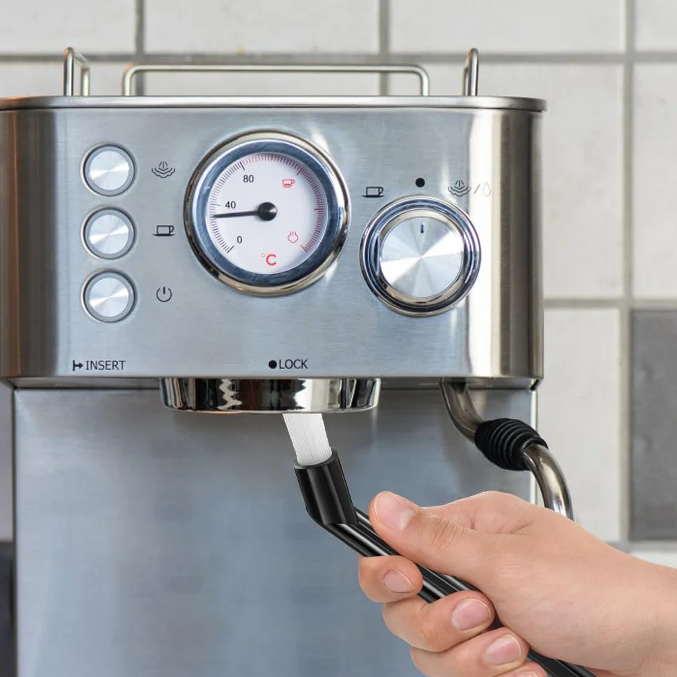 Barista zestaw szczotek do czyszczenia kawy, twarde i miękkie włosie, do młynka i ziaren