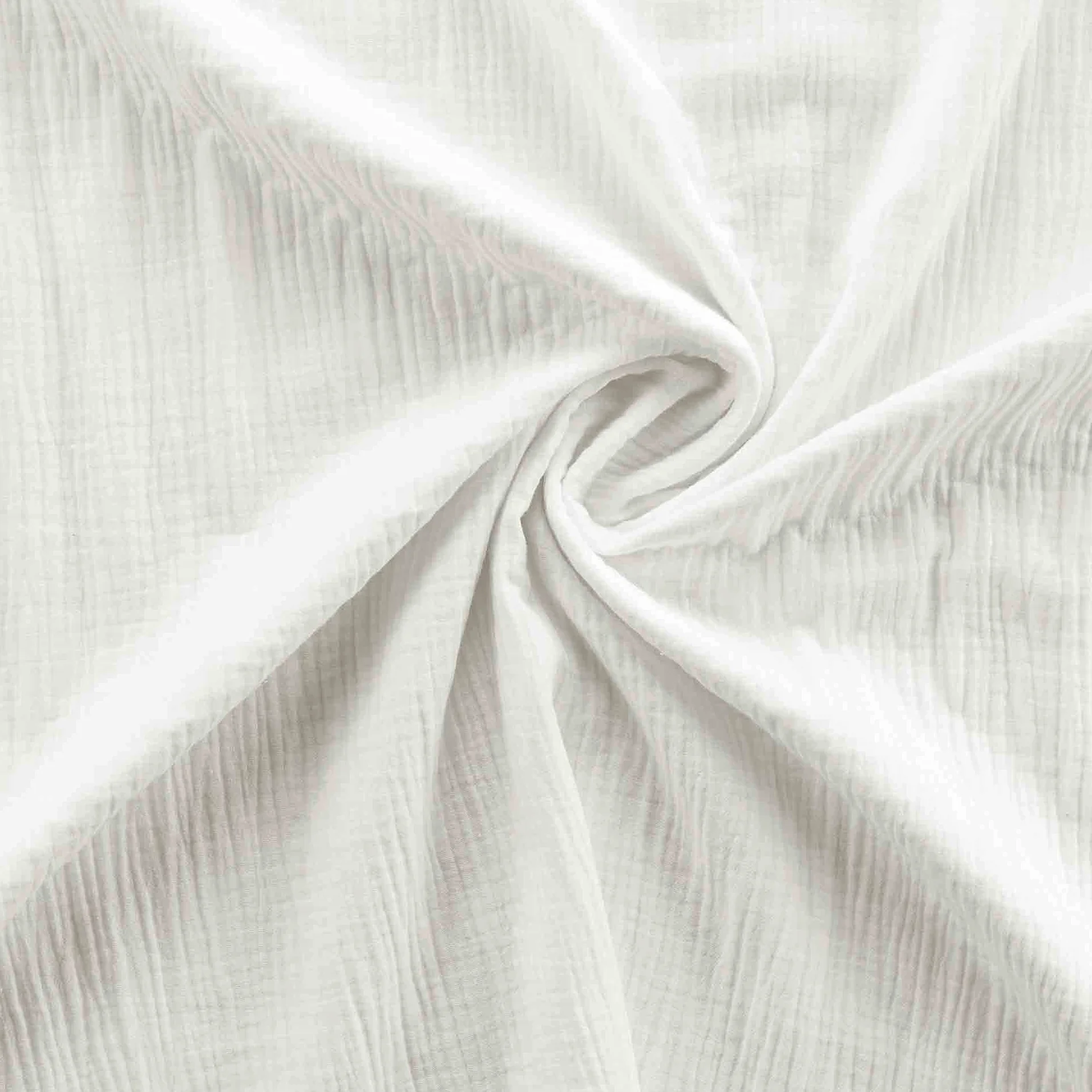 Douceur d'Intérieur, 3-częściowy zestaw 260 x 240 cm podwójna gaza bawełna angelia biała, 100% bawełna twin XL
