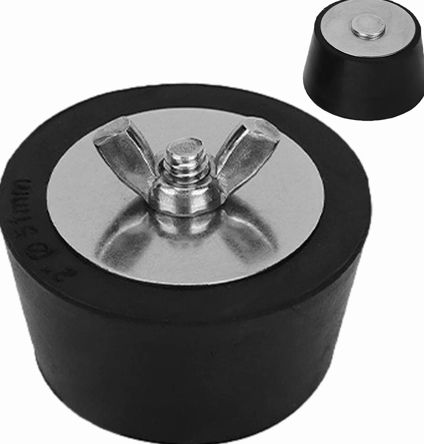 2 szt. korek do zimowego basenu, gumowa wtyczka do basenu, zimowa wtyczka rozszerzająca z metalowymi śrubami do basenów naziemnych (51 mm)