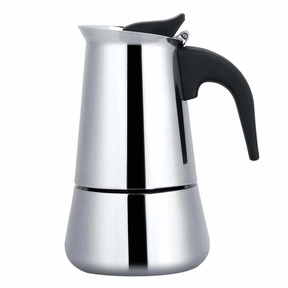 Ekspres do kawy ze stali nierdzewnej 450 ml indukcyjny do espresso i mokki