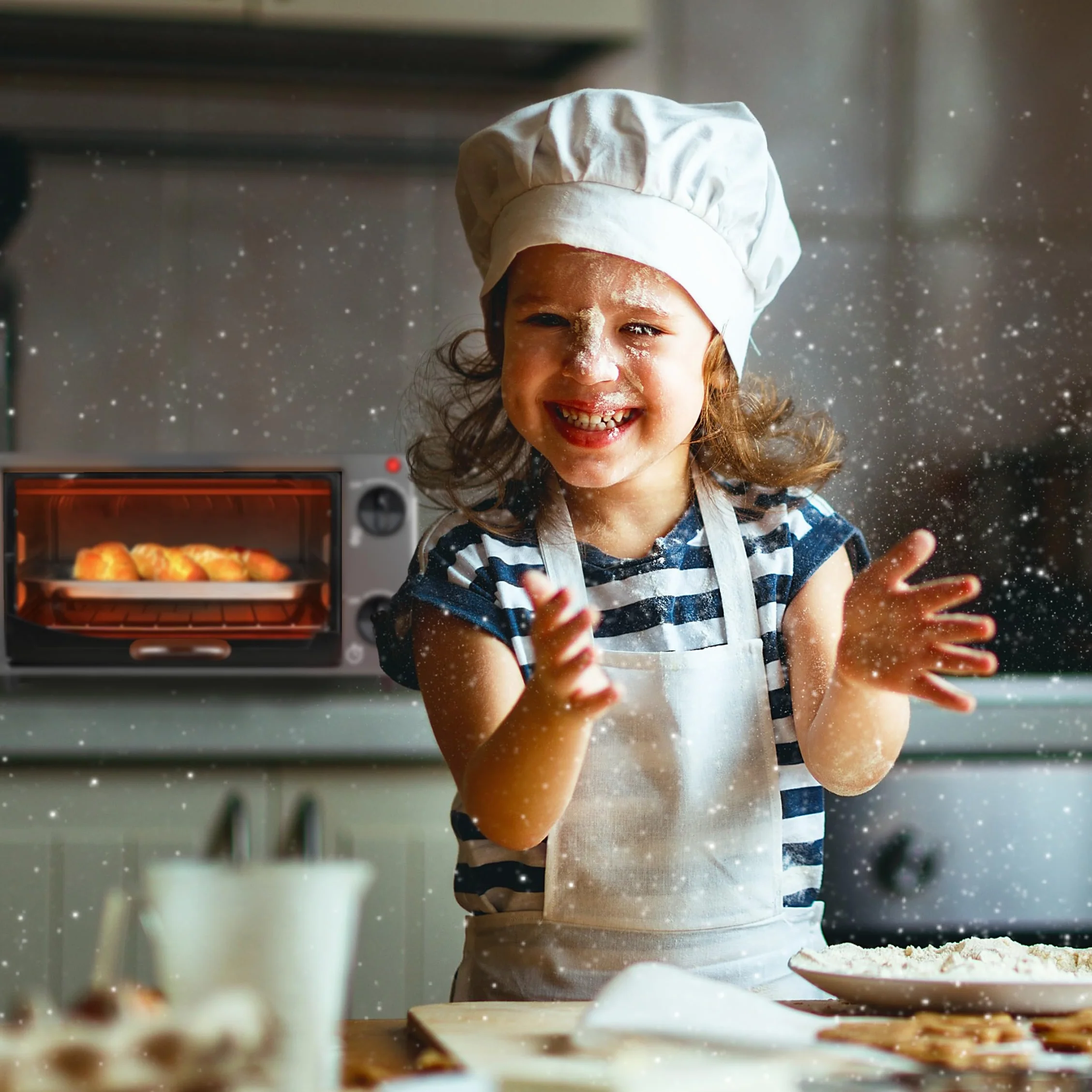 Retoo Mini piekarnik 10L 600W 0-250°C przenośny piec do pizzy