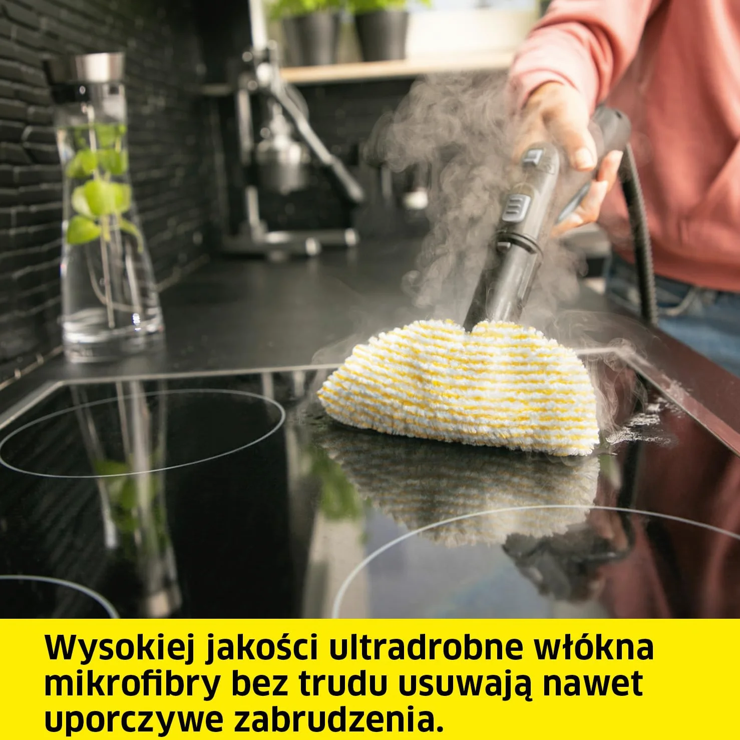 Kärcher zestaw powłoczek z mikrofibry, 2 powłoczki wykonane z najwyższej jakości mikrofibry na dyszę ręczną, niezawodne usuwanie i zbieranie brudu, oryginalne akcesoria do parownic Kärcher
