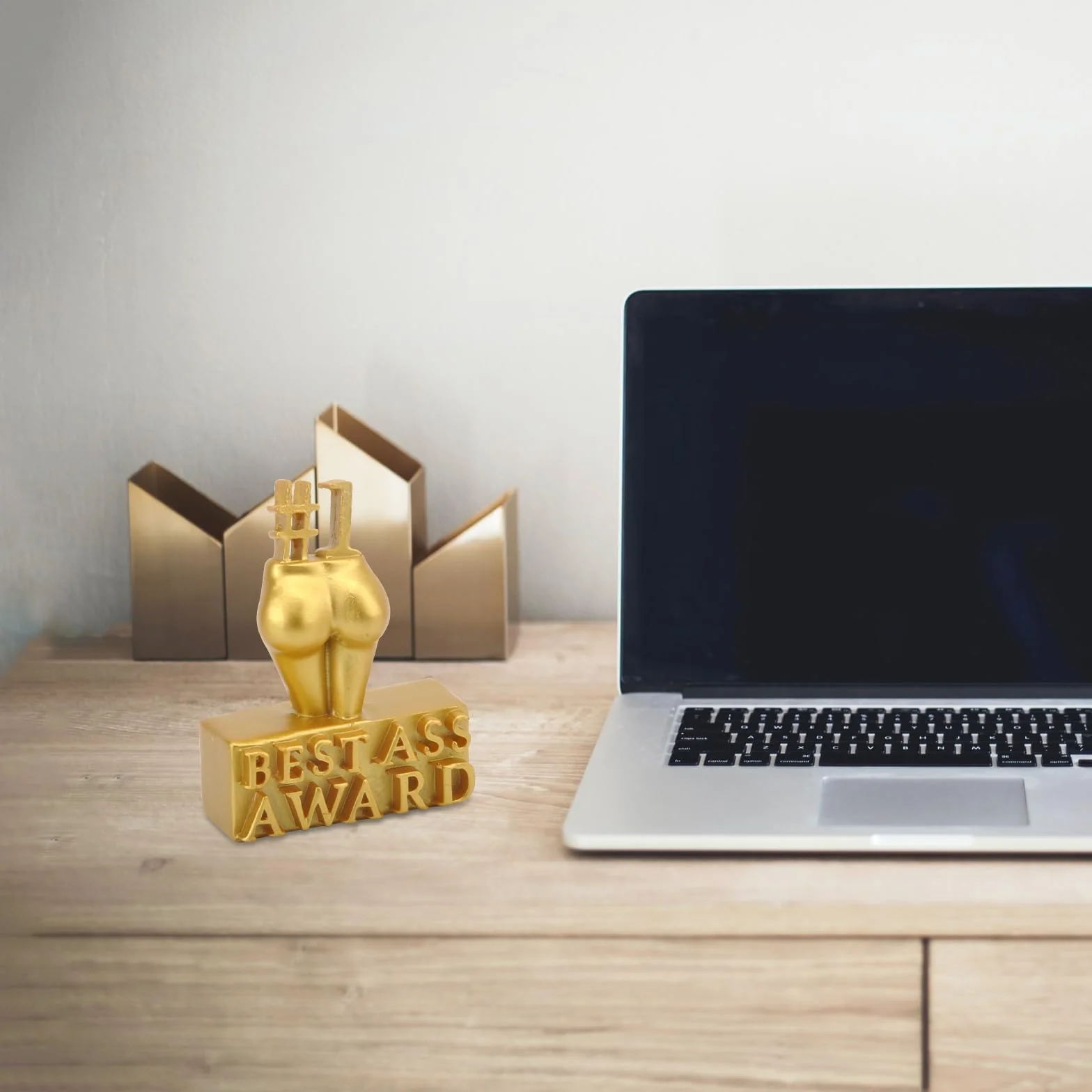 HENGBIRD Best Award, statuetka Best Award, nagroda za najlepszego asa, ręcznie rzeźbiona dekoracja, kreatywna rzeźba ciała, wyróżnienie najlepszego tyłka, dekoracja na biurko z żywicy