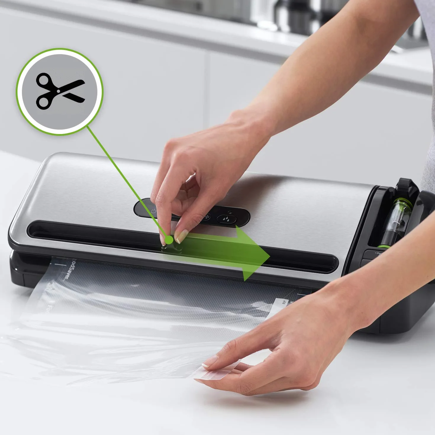 FoodSaver zgrzewarka próżniowa FFS017X tryb wilgotne suche pakowarka
