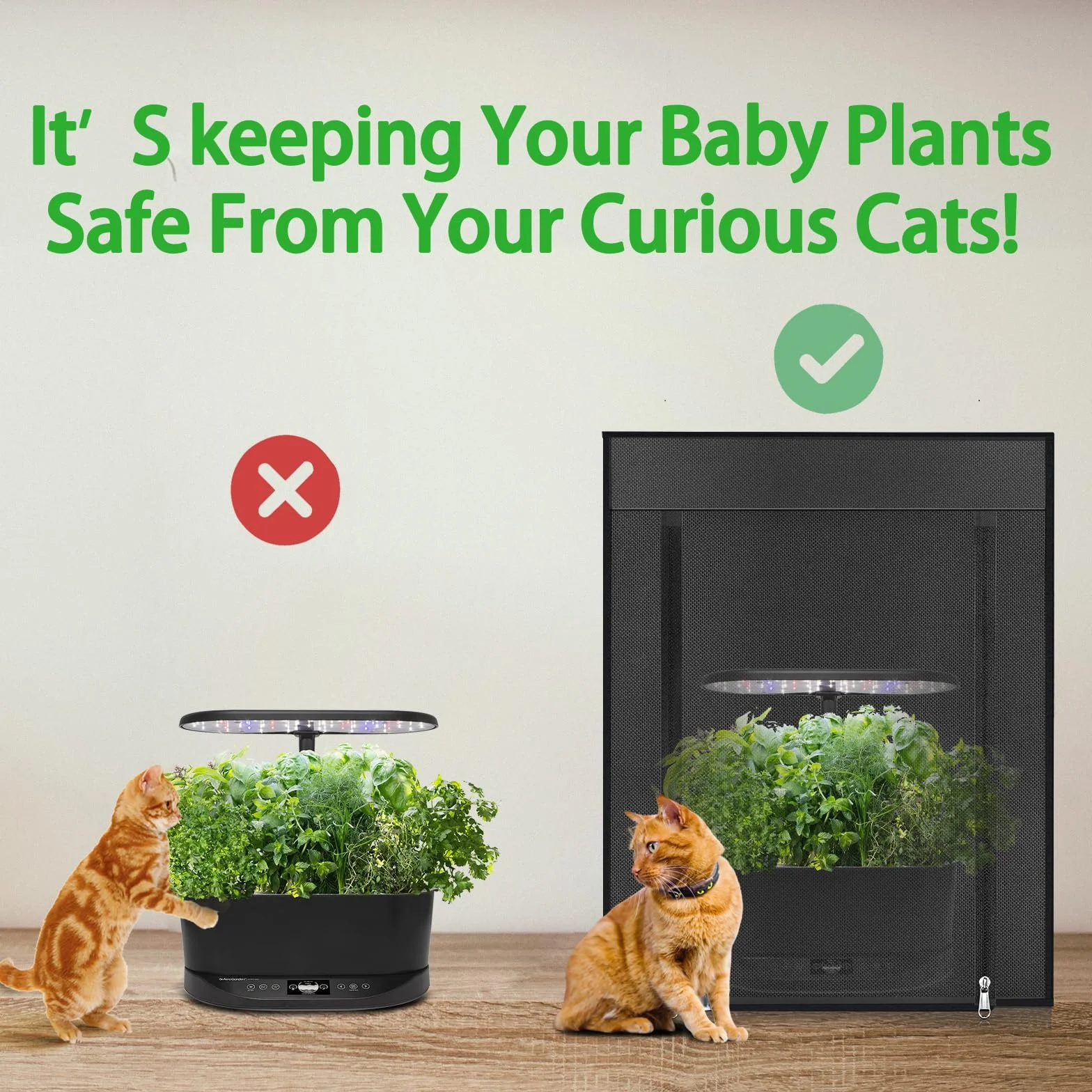 Namiot do uprawy roślin z okienkiem obserwacyjnym, wyjmowana taca na ziemię, mały namiot do uprawy hydroponicznej Aerogarden, blokuje nadmiar odblasków i