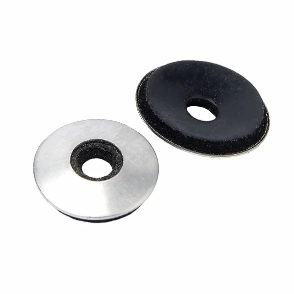20 szt Podkładki uszczelniające 304 Stal nierdzewna Neopren EPDM Uszczelka zespolona Wodoodporne podkładki, 5,5 mm ID, 16 mm OD, 2,5 mm grubości
