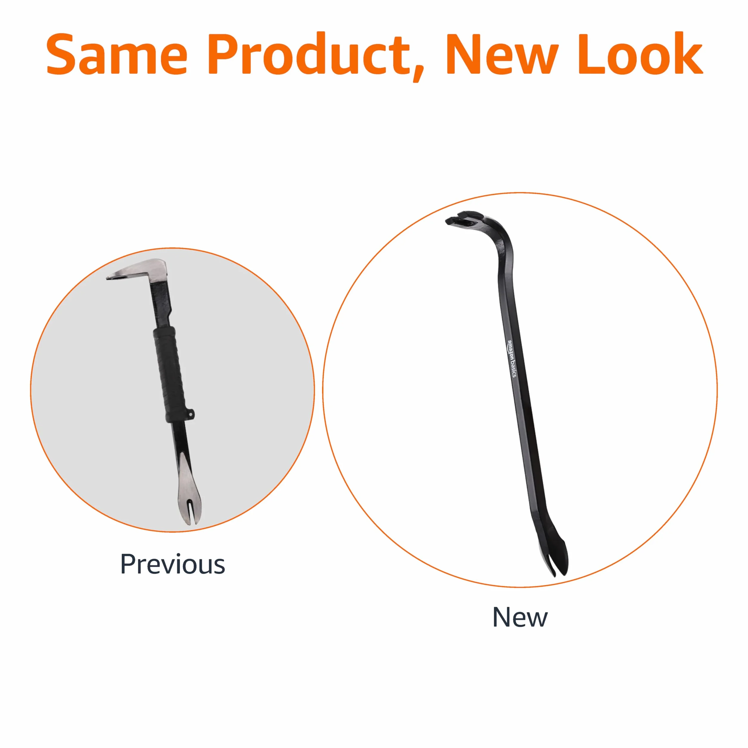 Amazon Basics Zestaw do wyciągania gwoździ, 4-częściowy, czarny