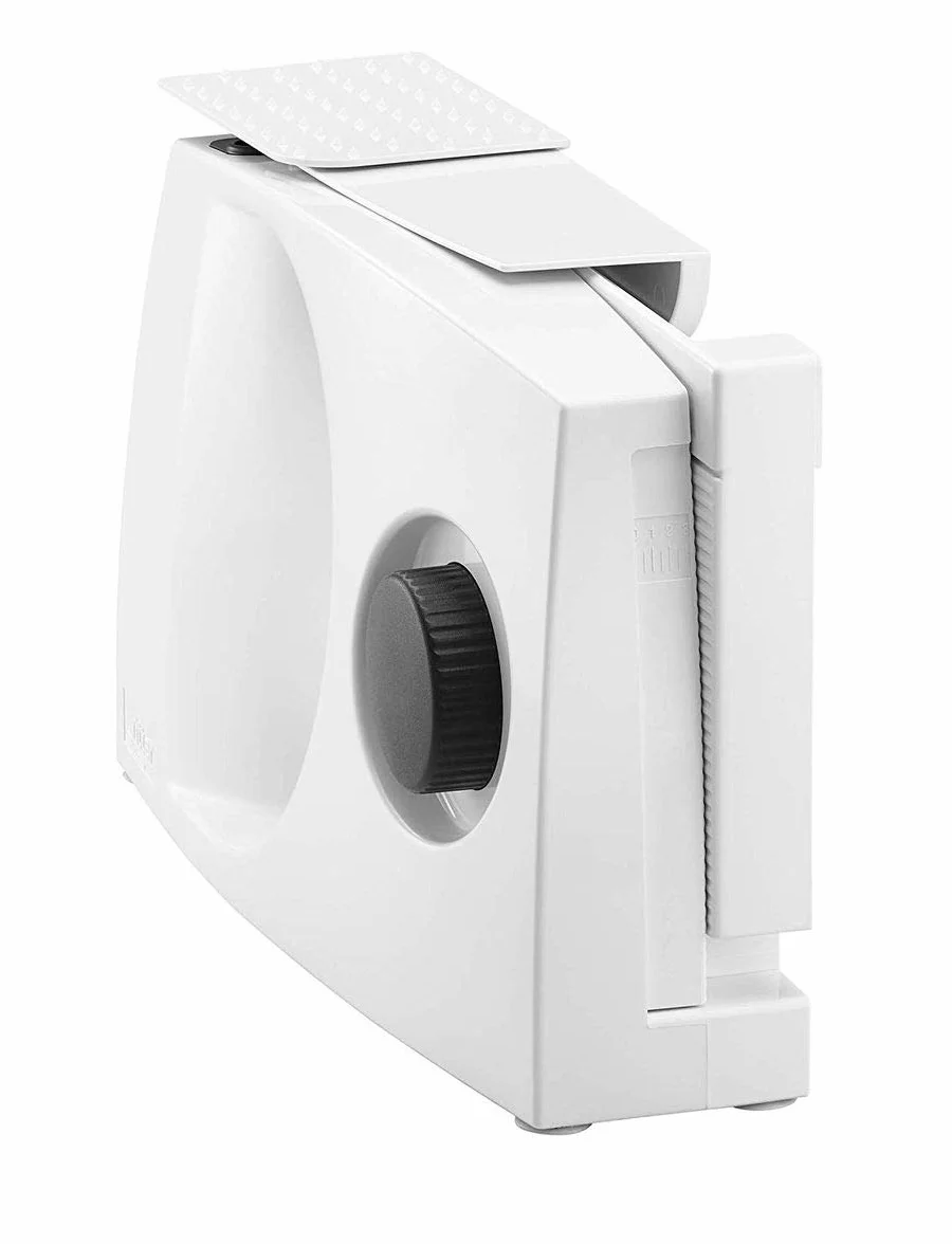 ritter markant 01 składana elektryczna krajalnica do chleba, wędlin i sera z silnikiem ECO, Made in Germany