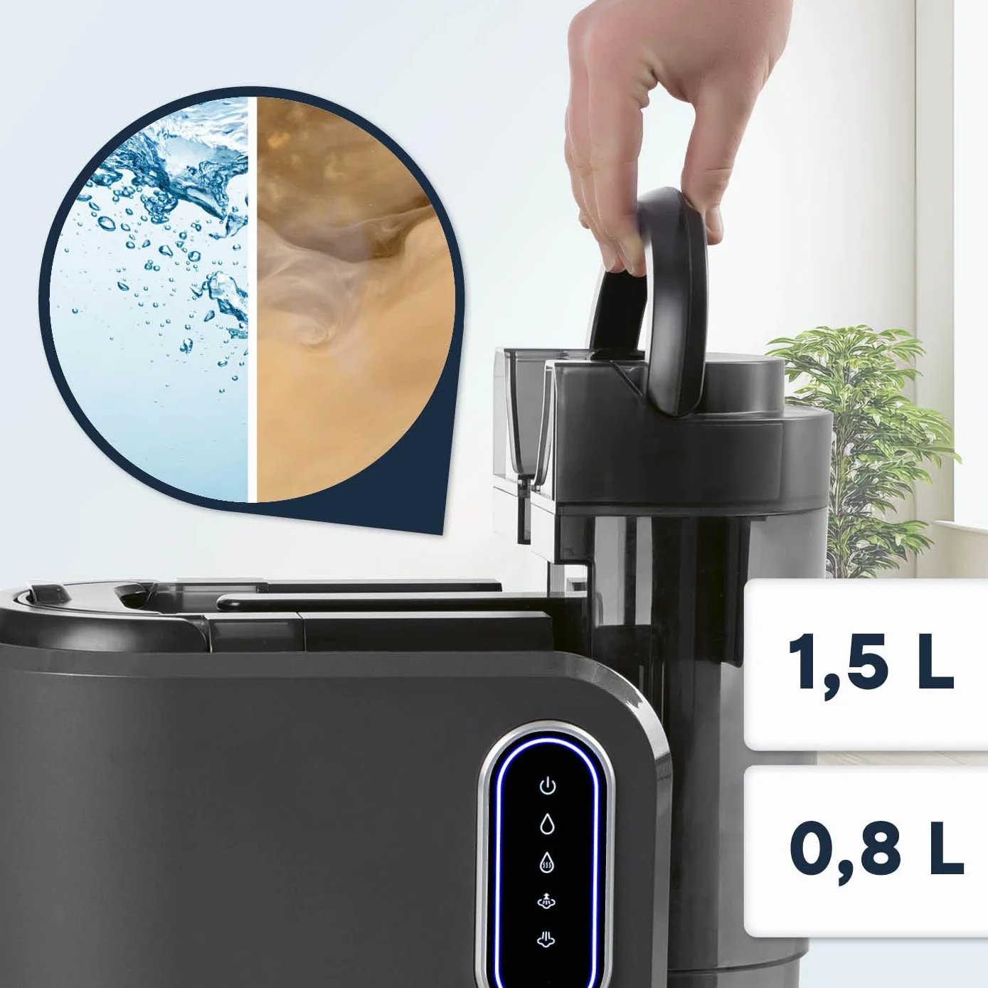 CLEANmaxx Pro Steam środek do czyszczenia tapicerki i dywanów | 3 w 1: środek do czyszczenia tapicerki, punktowy odkurzacz, środek do czyszczenia plam z technologią gorącej wody i pary, do dywanów,