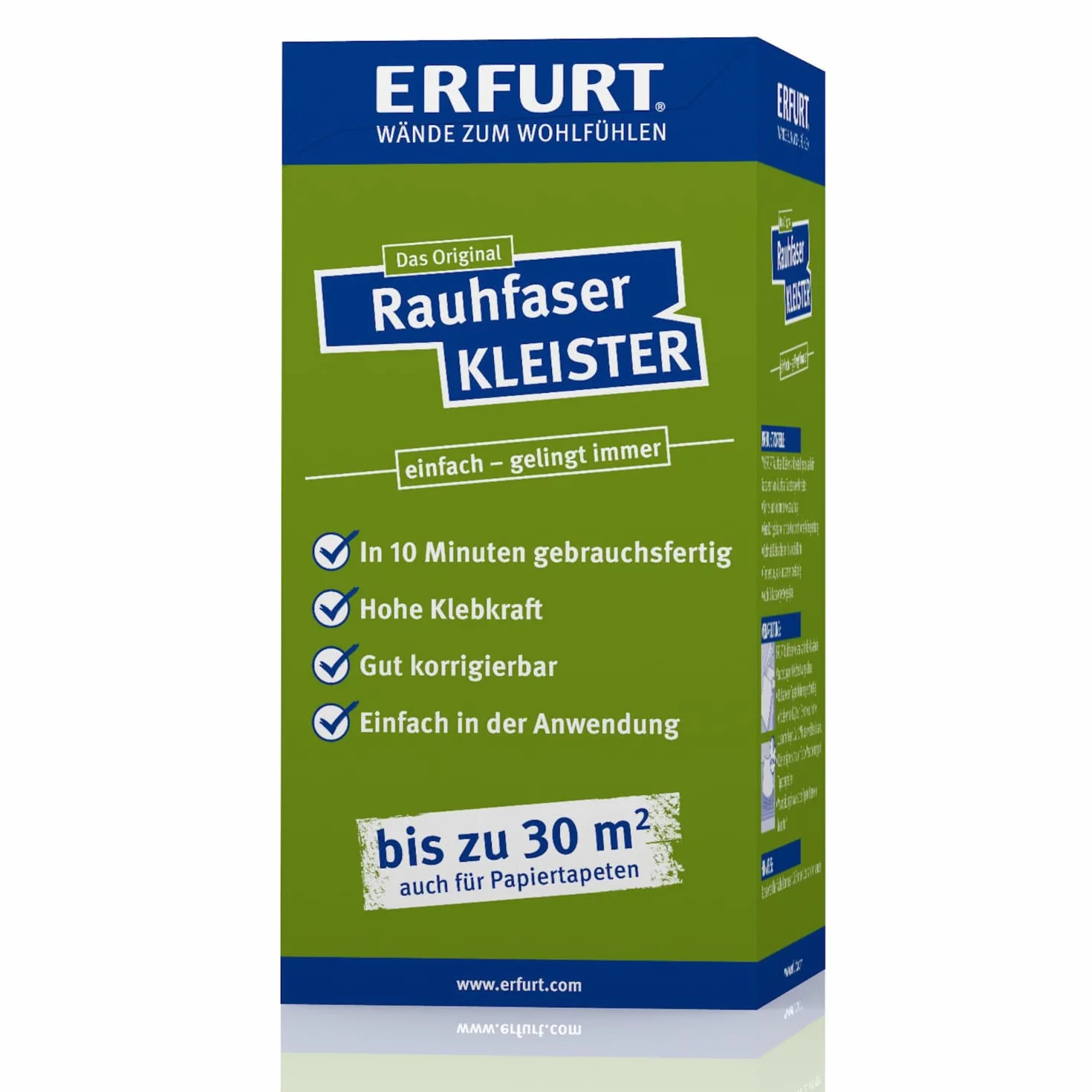 Kleister Tapeta Raufaser Klej do tapet typu Raufaser 200 g, przezroczysty klej proszkowy, do 30 m², ok. 3 rolki