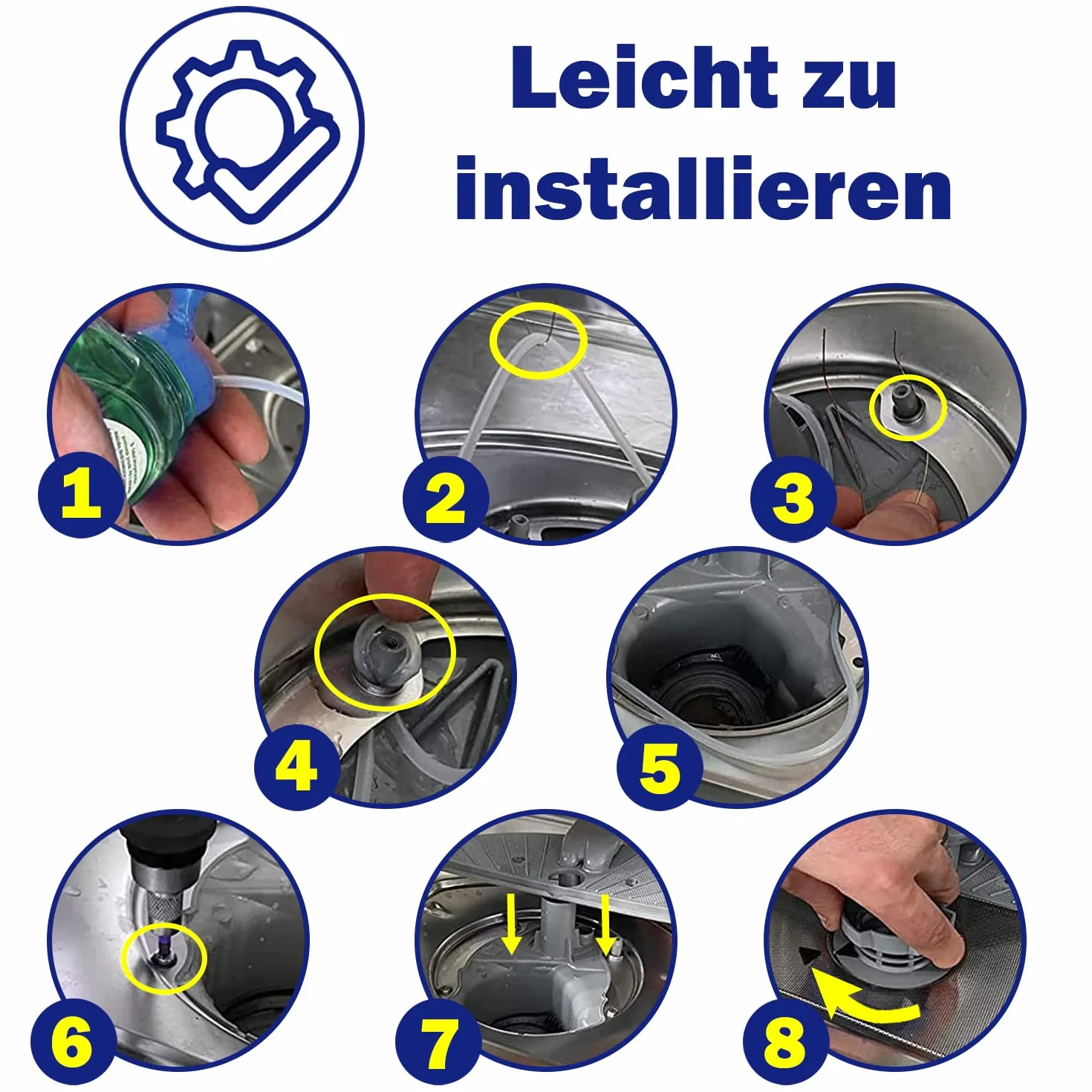 Zestaw Naprawczy Uszczelki Pompy Zmywarki Ø 182 mm Bosch Balay Siemens Neff