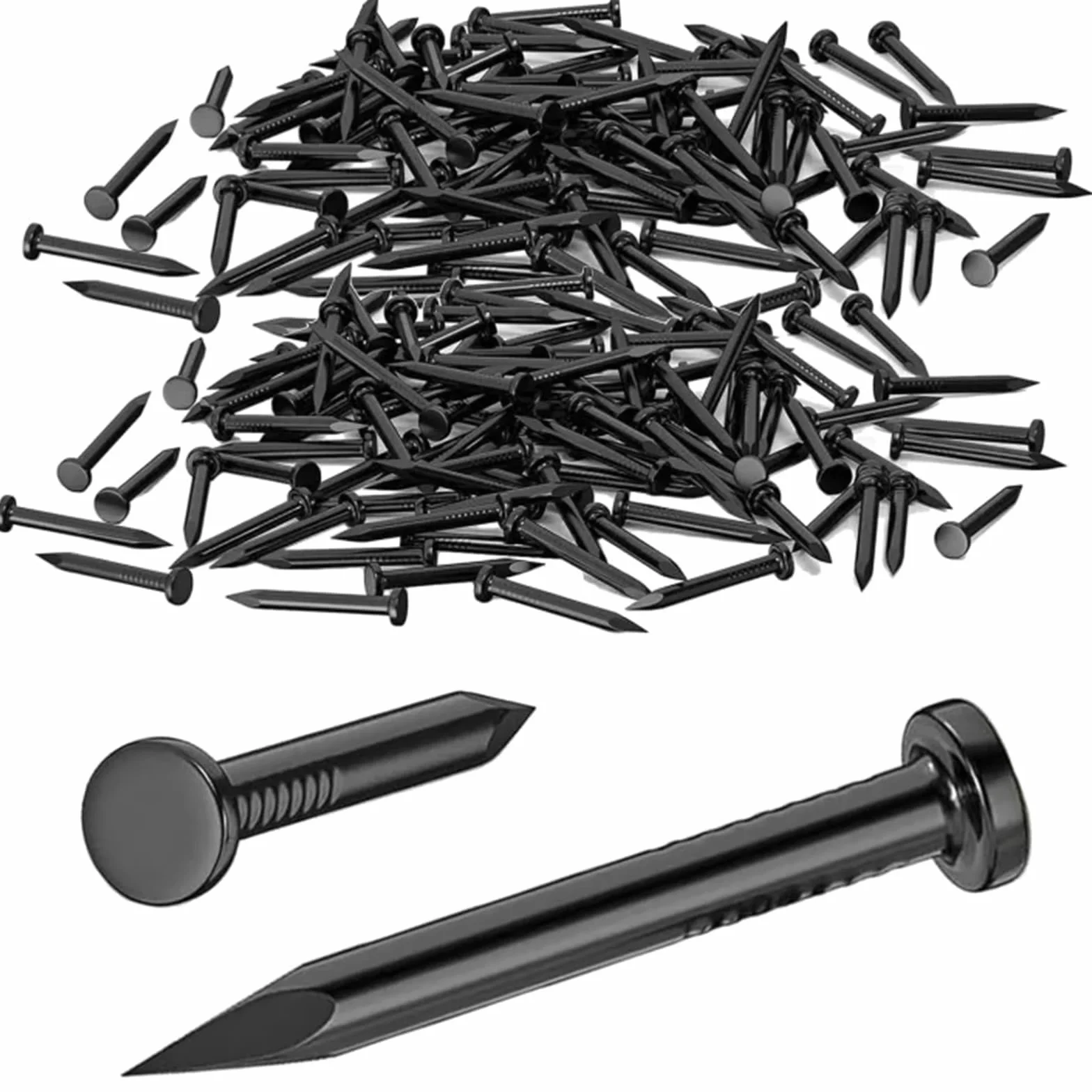 250 sztuk gwoździ stalowych 30 mm, gwoździe hartowane, do ścian betonowych, do prac drewnopochodnych, gwoździ do papy dachowej, gwoździe do obrazów, zawieszanie obrazów, do ścian betonowych