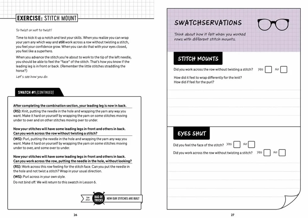 Patty Lyons' Knitting Bag of Tricks: The Official Workbook: Hands-On Exercises to Improve Your Knitting Skills