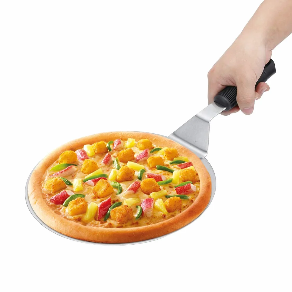 Narzędzie łopata do pizzy, łopata do pizzy Wygodna i trwała dla rodzin dla cukierni dla cukierni(10-calowa łopata do pizzy (okrągła główka))