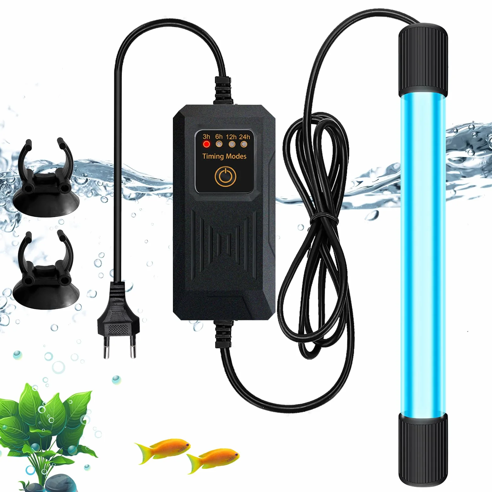Lampa sterylizująca UV do akwarium, 13 W, sterylizator UV, wodoodporny sterylizator UV, sterylizator UV, do czyszczenia akwariów, basenów, miska na ryby