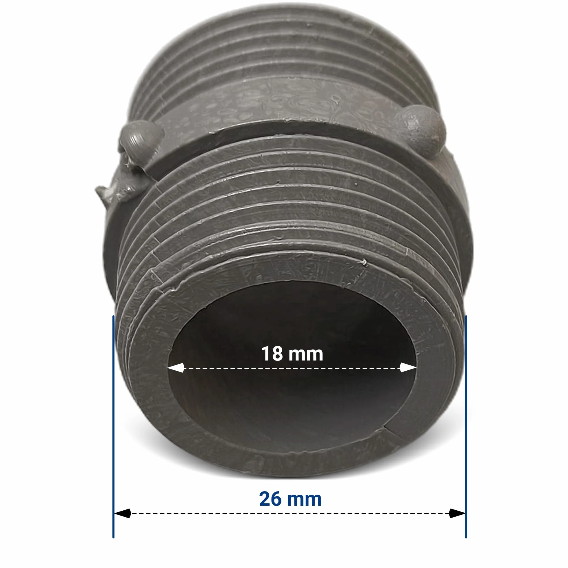VIOKS Złącze węża dopływowego 3/4" x 3/4" gwint zewnętrzny podwójny do pralki zmywarki 2 x 3/4" tworzywo sztuczne