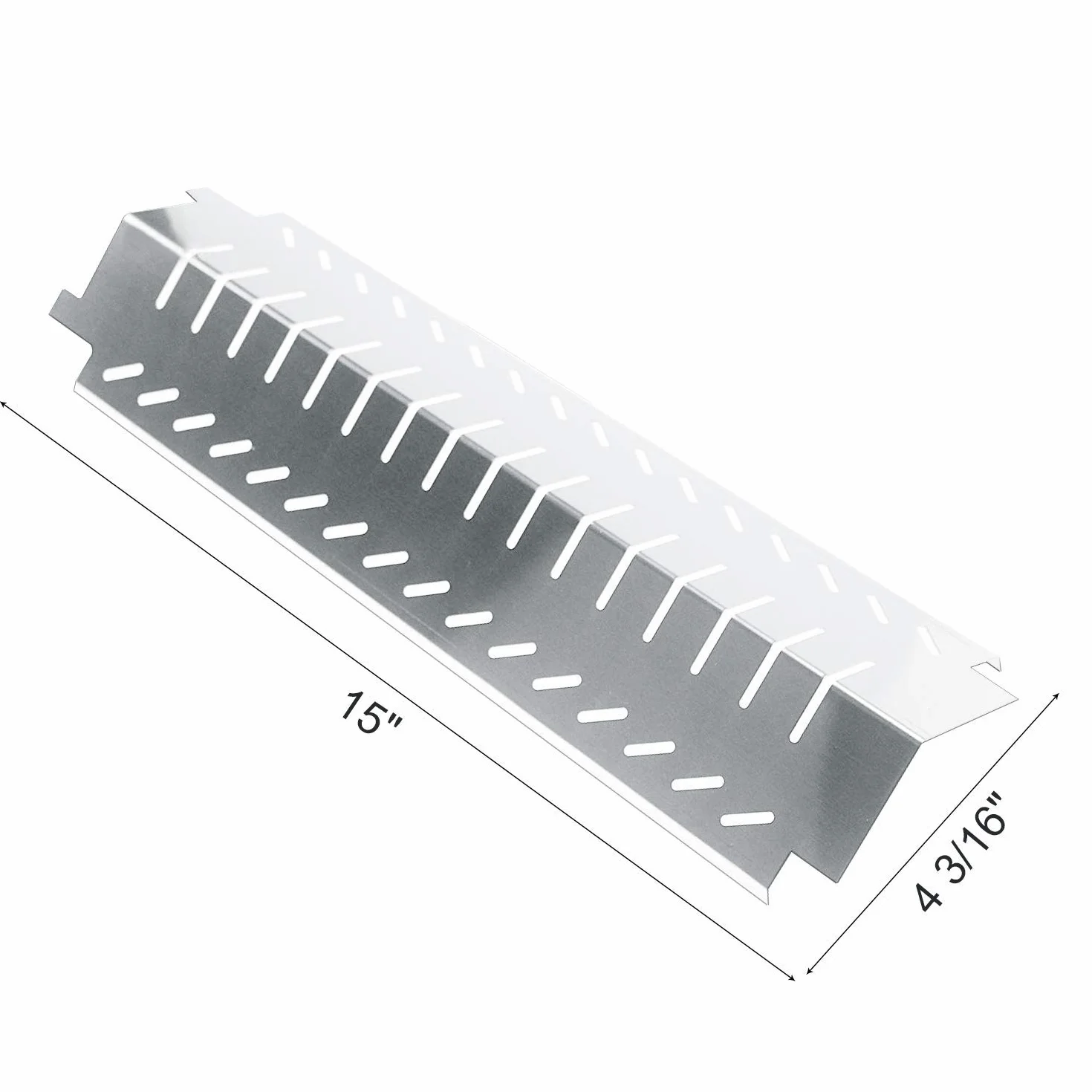 94011 (4-pak) części zamienne do grilla gazowego ze stali nierdzewnej płyty grzewcze grill gazowy osłony termiczne namiot dyfuzor do Charbroil, Costco, Centro, termos i inne modele grilla