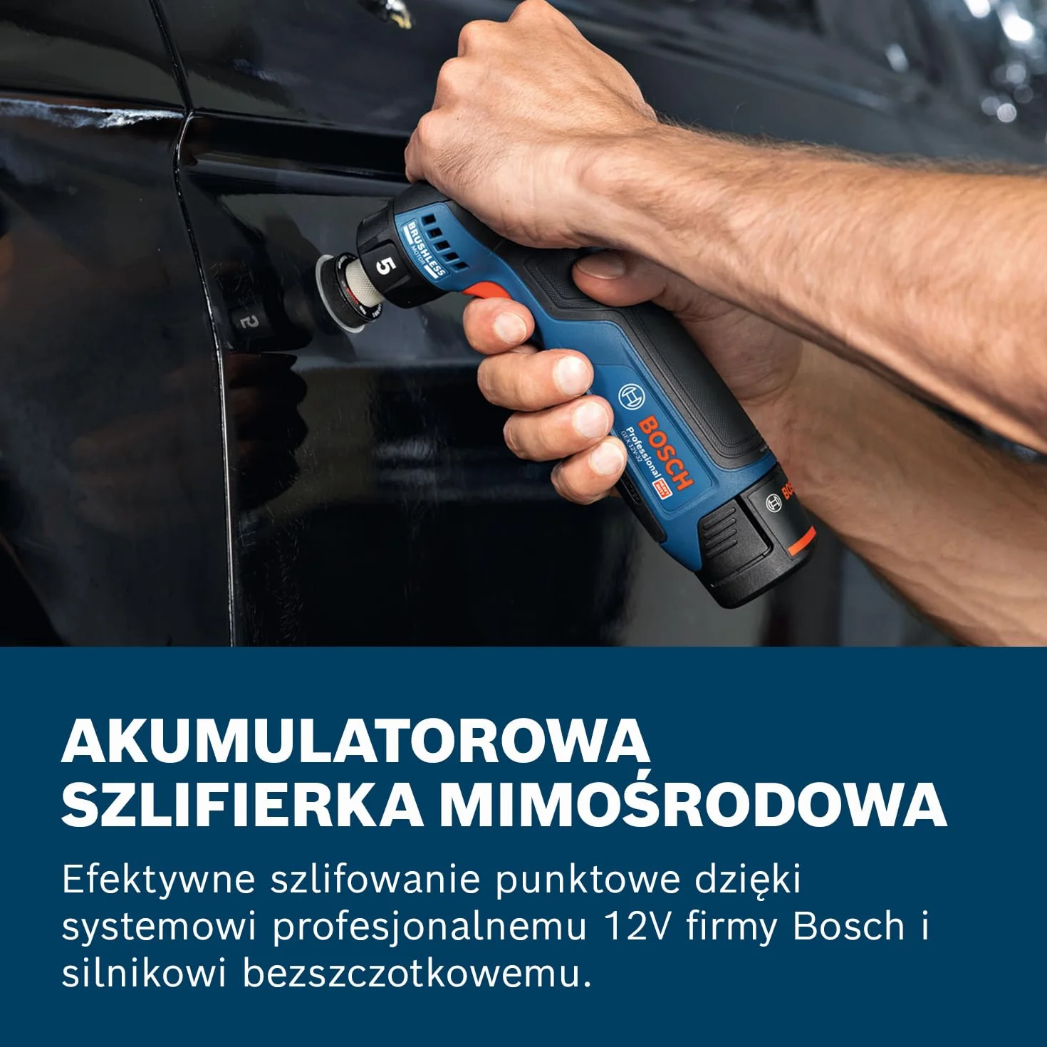 Bosch Professional 12V System Akumulatorowa szlifierka mimośrodowa GEX 12V-32 (talerz oporowy 32 mm z mocowaniem na rzepy, talerz oporowy 32 mm z mocowaniem na klej)